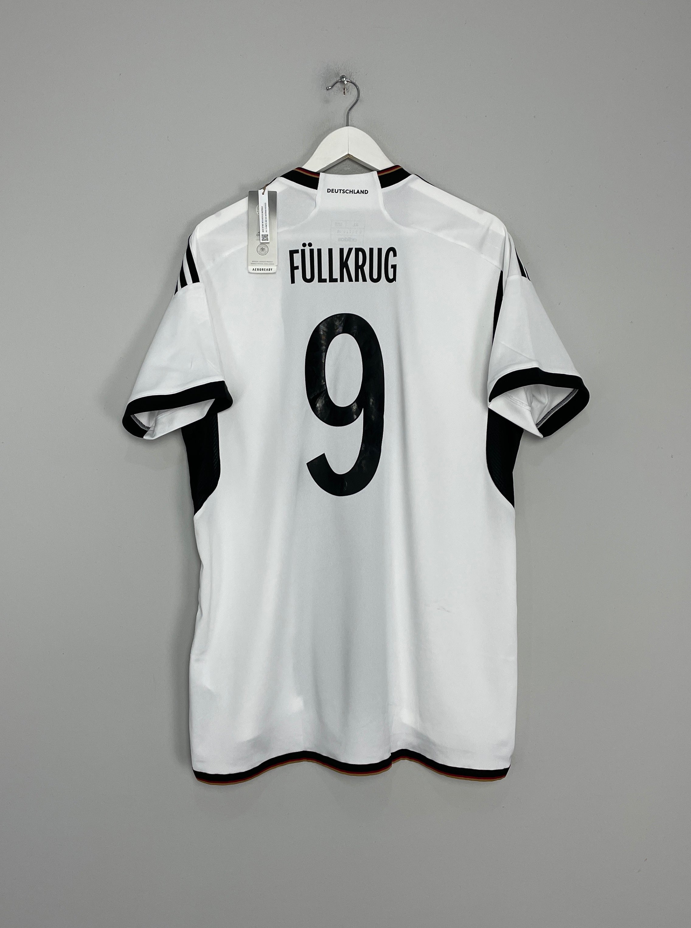 Shop 2022/23 GERMANY FULLKRUG #9 *BNWT* HOME SHIRT (XL) ADIDAS, classic football shirts, vintage football shirts & retro soccer jerseys at Cult Kits