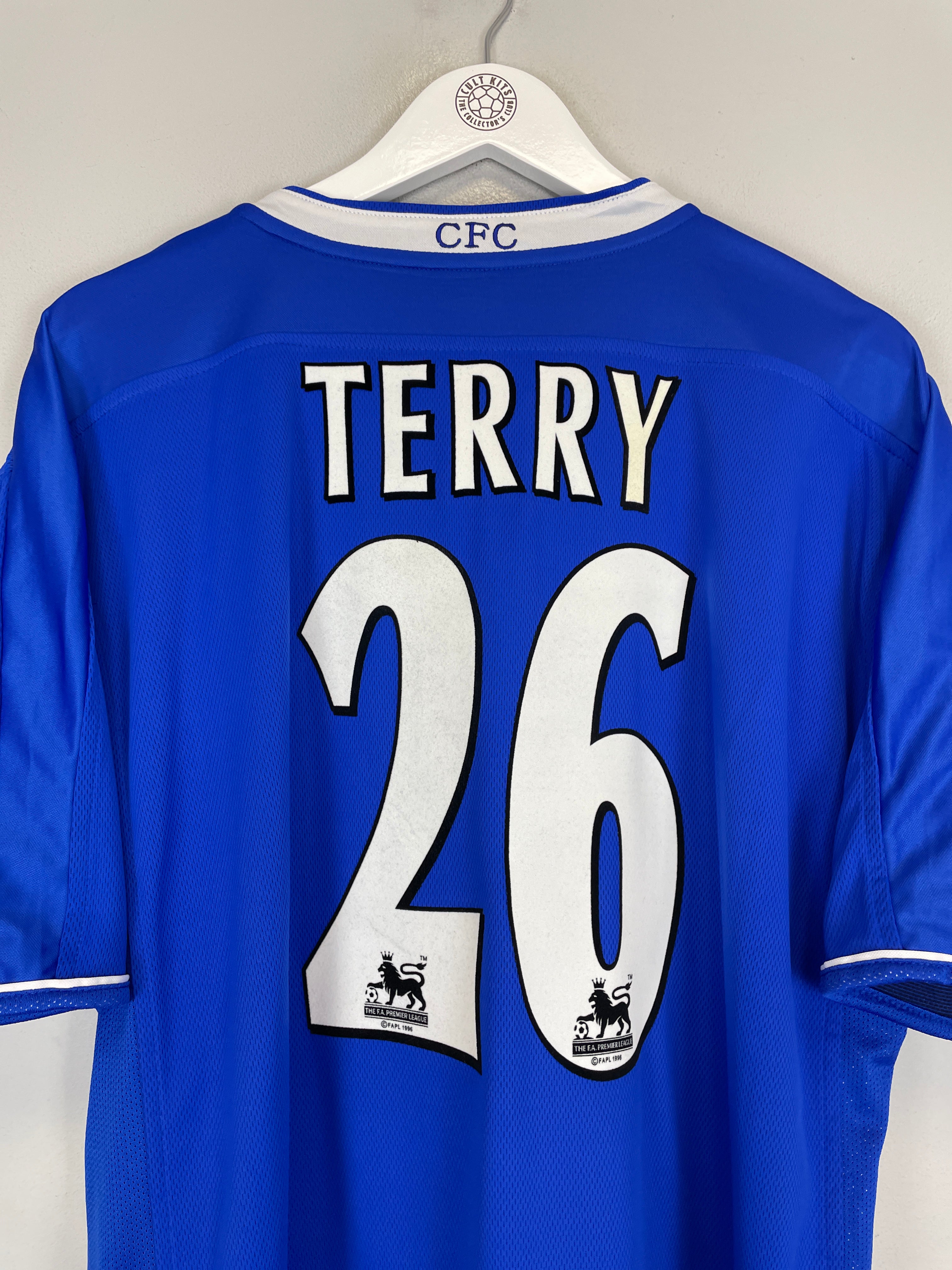 Maillot Domicile Chelsea 2003/2005 Umbro #26 Terry - Taille L, Occasion Bon état (lettres Craquelées)
