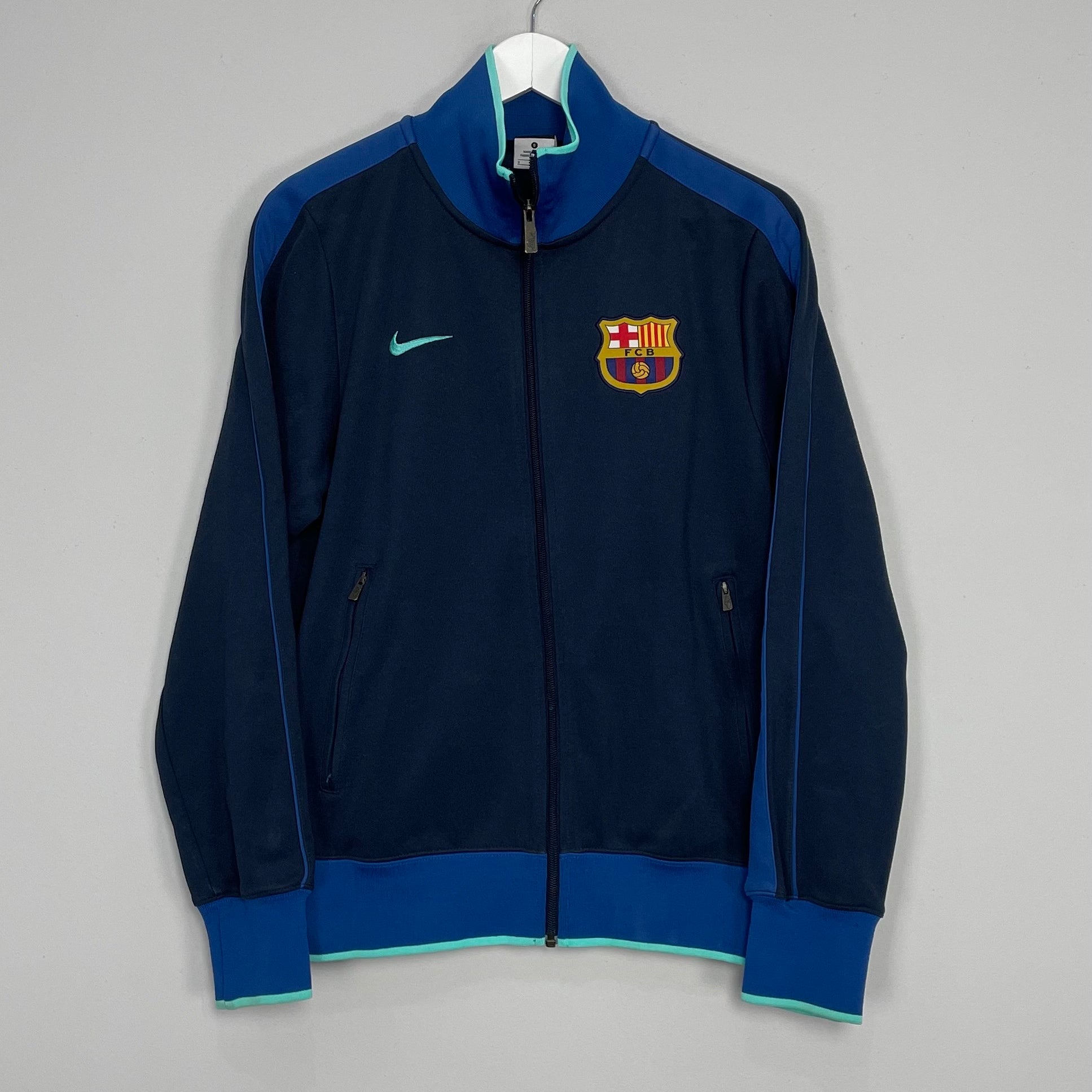 Shop 2010/11 BARCELONA TRACK JACKET (S) NIKE, classic football shirts, vintage football shirts & retro soccer jerseys at Cult Kits
