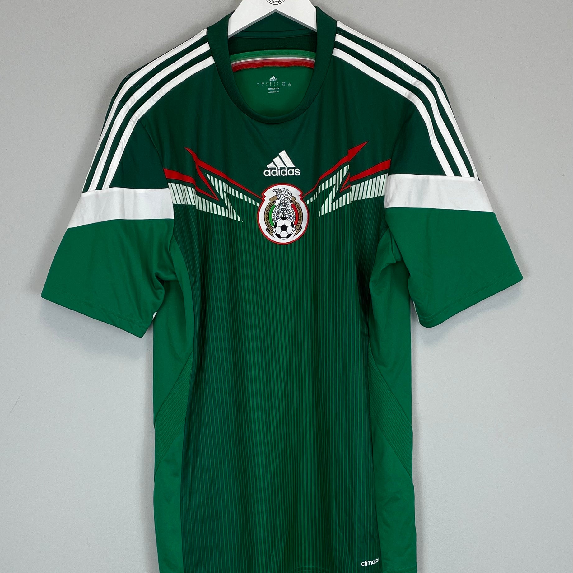 Shop 2014/15 MEXICO HOME SHIRT (L) ADIDAS, classic football shirts, vintage football shirts & retro soccer jerseys at Cult Kits