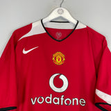 Shop 2004/06 MANCHESTER UNITED RONALDO #7 HOME SHIRT (XL) NIKE, classic football shirts, vintage football shirts & retro soccer jerseys at Cult Kits