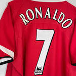 Shop 2004/06 MANCHESTER UNITED RONALDO #7 HOME SHIRT (XL) NIKE, classic football shirts, vintage football shirts & retro soccer jerseys at Cult Kits
