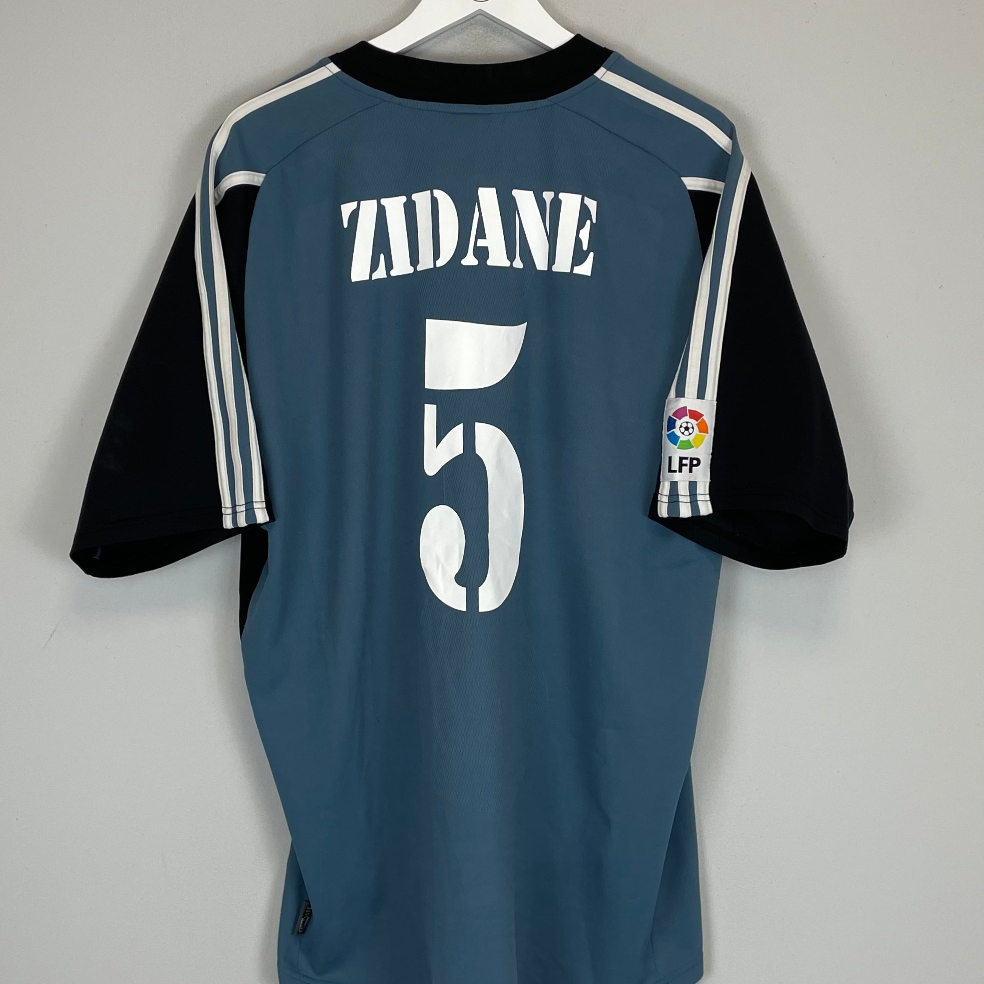 Shop 2001 REAL MADRID ZIDANE #5 THIRD SHIRT (XL) ADIDAS, classic football shirts, vintage football shirts & retro soccer jerseys at Cult Kits