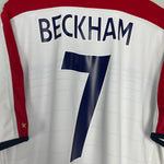 Shop 2003/05 ENGLAND BECKHAM #7 HOME SHIRT (XXL) UMBRO, classic football shirts, vintage football shirts & retro soccer jerseys at Cult Kits