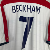 Shop 2003/05 ENGLAND BECKHAM #7 HOME SHIRT (XXL) UMBRO, classic football shirts, vintage football shirts & retro soccer jerseys at Cult Kits