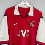 Shop 1998/99 ARSENAL BERGKAMP #10 HOME SHIRT (XXL) NIKE, classic football shirts, vintage football shirts & retro soccer jerseys at Cult Kits