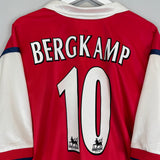 Shop 1998/99 ARSENAL BERGKAMP #10 HOME SHIRT (XXL) NIKE, classic football shirts, vintage football shirts & retro soccer jerseys at Cult Kits