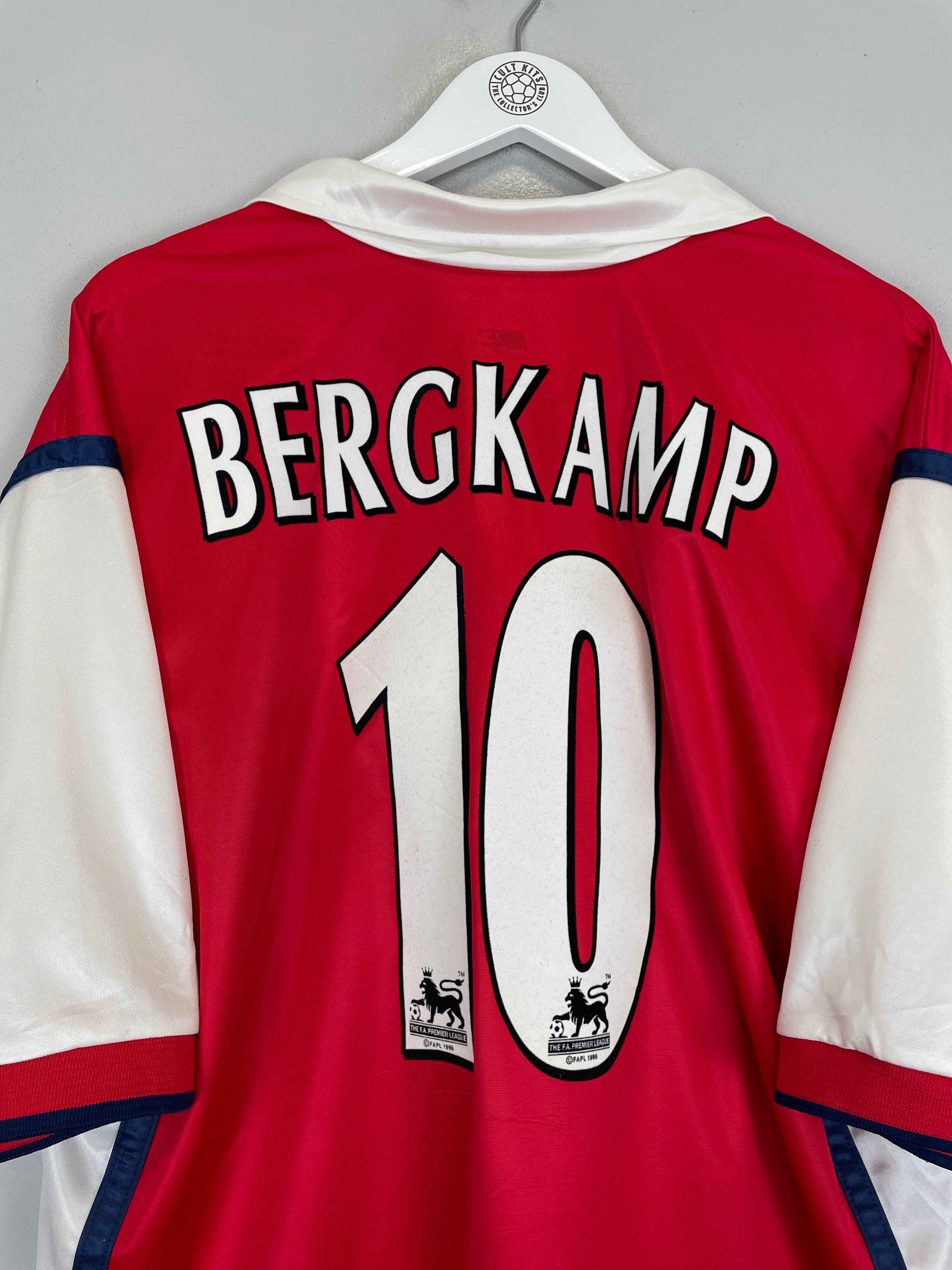 Shop 1998/99 ARSENAL BERGKAMP #10 HOME SHIRT (XXL) NIKE, classic football shirts, vintage football shirts & retro soccer jerseys at Cult Kits
