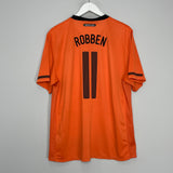 Shop 2010/11 NETHERLANDS ROBBEN #11 HOME SHIRT (XL) NIKE, classic football shirts, vintage football shirts & retro soccer jerseys at Cult Kits