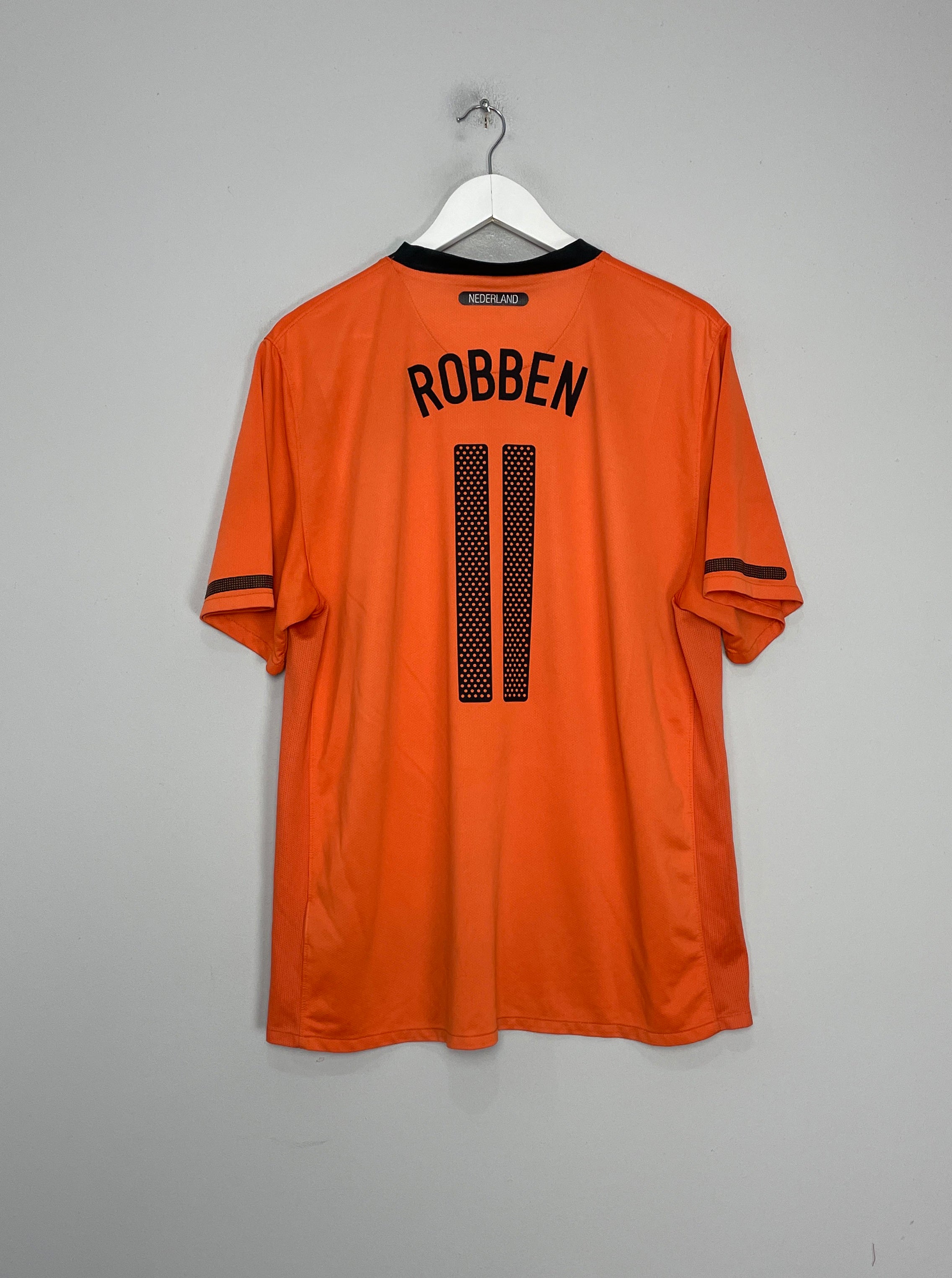 Shop 2010/11 NETHERLANDS ROBBEN #11 HOME SHIRT (XL) NIKE, classic football shirts, vintage football shirts & retro soccer jerseys at Cult Kits