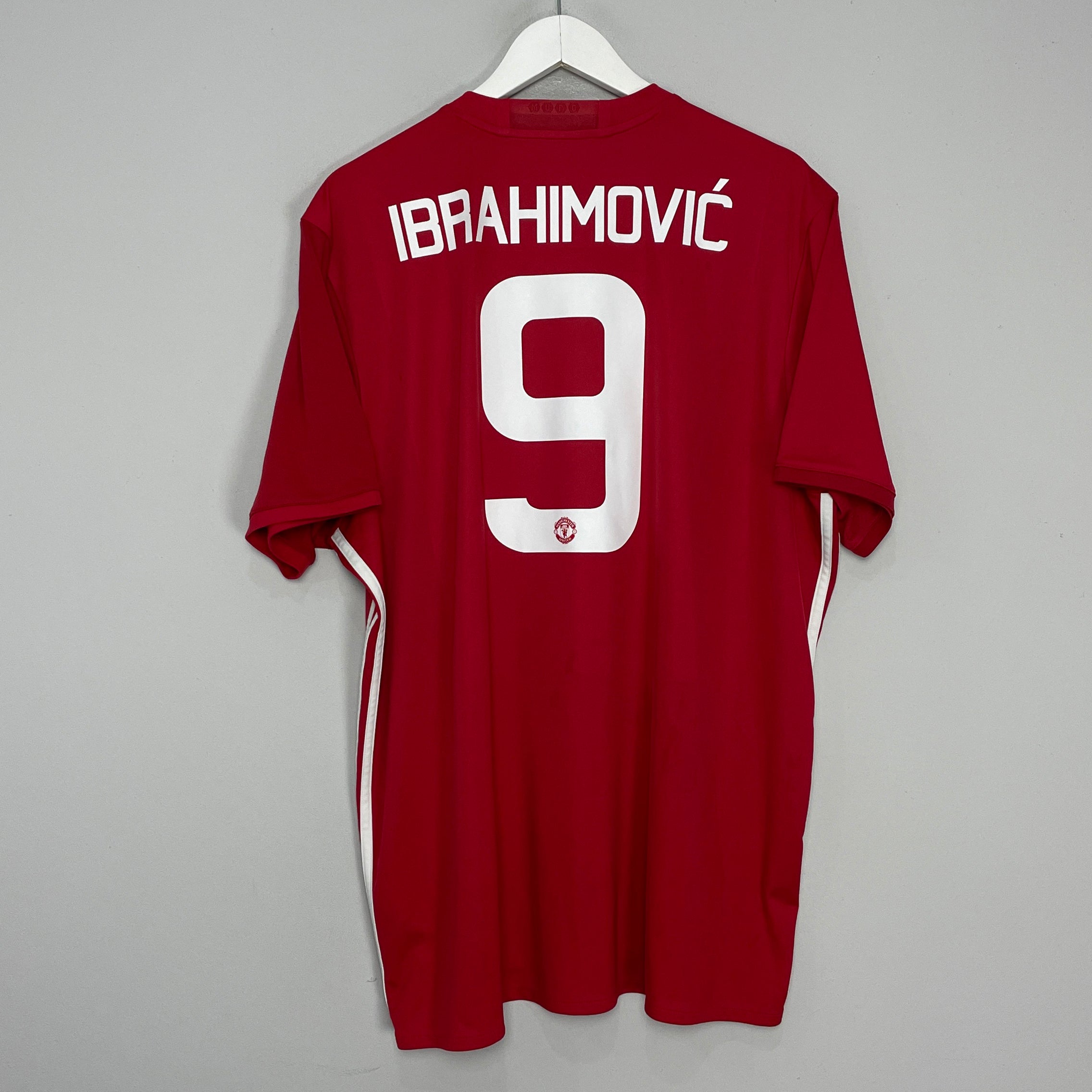 Shop 2016/17 MANCHESTER UNITED IBRAHIMOVIC #10 HOME SHIRT (XXL) ADIDAS, classic football shirts, vintage football shirts & retro soccer jerseys at Cult Kits