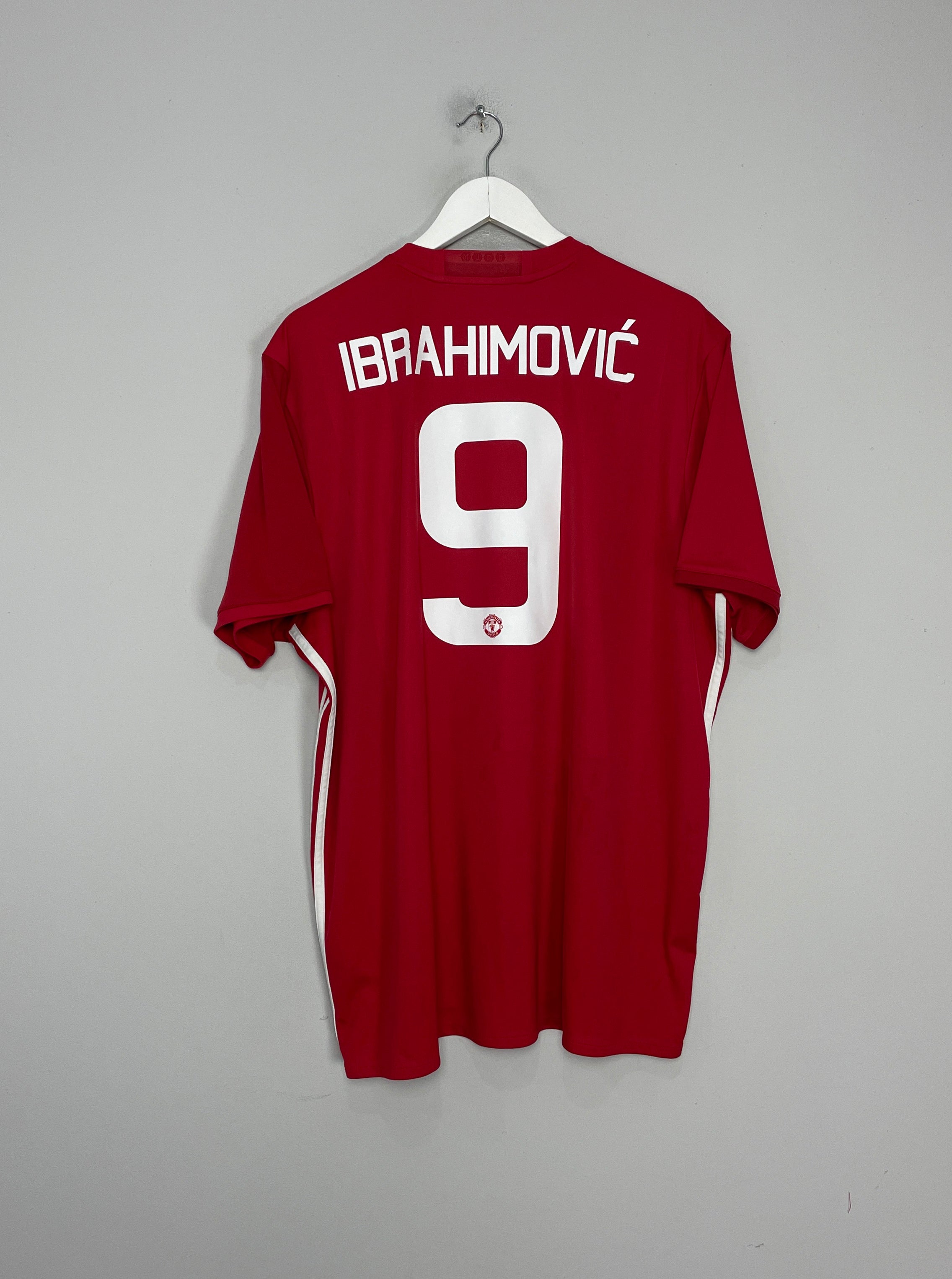 Shop 2016/17 MANCHESTER UNITED IBRAHIMOVIC #10 HOME SHIRT (XXL) ADIDAS, classic football shirts, vintage football shirts & retro soccer jerseys at Cult Kits