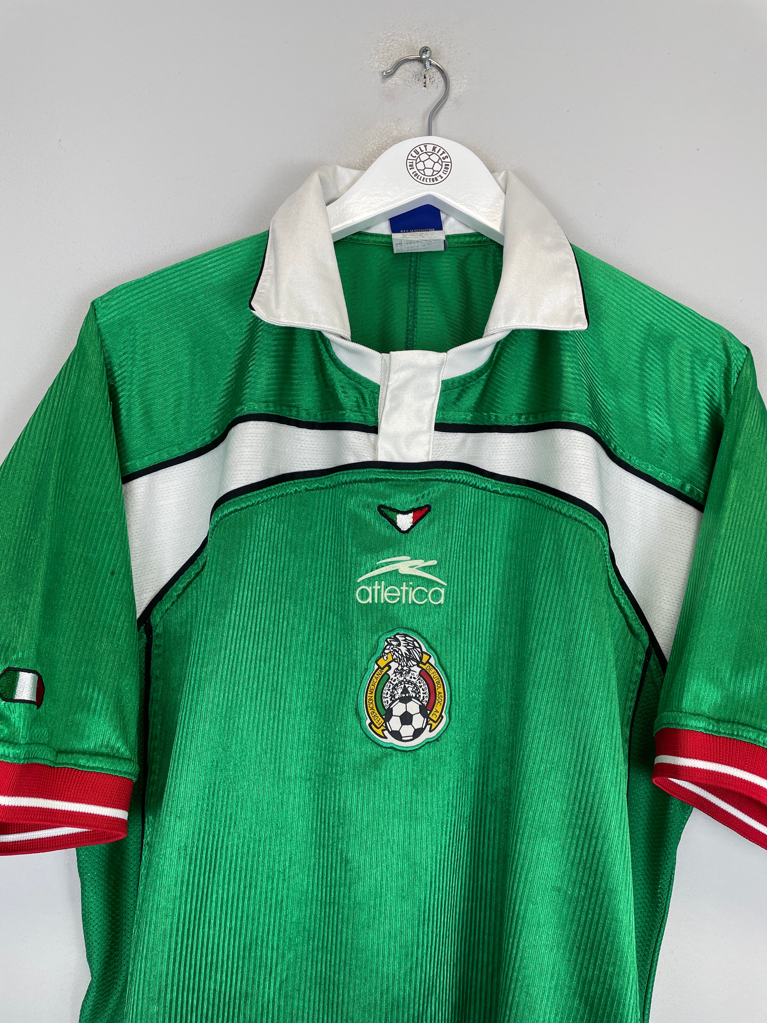 Shop 2000/01 MEXICO HOME SHIRT (L) ATLETICA, classic football shirts, vintage football shirts & retro soccer jerseys at Cult Kits