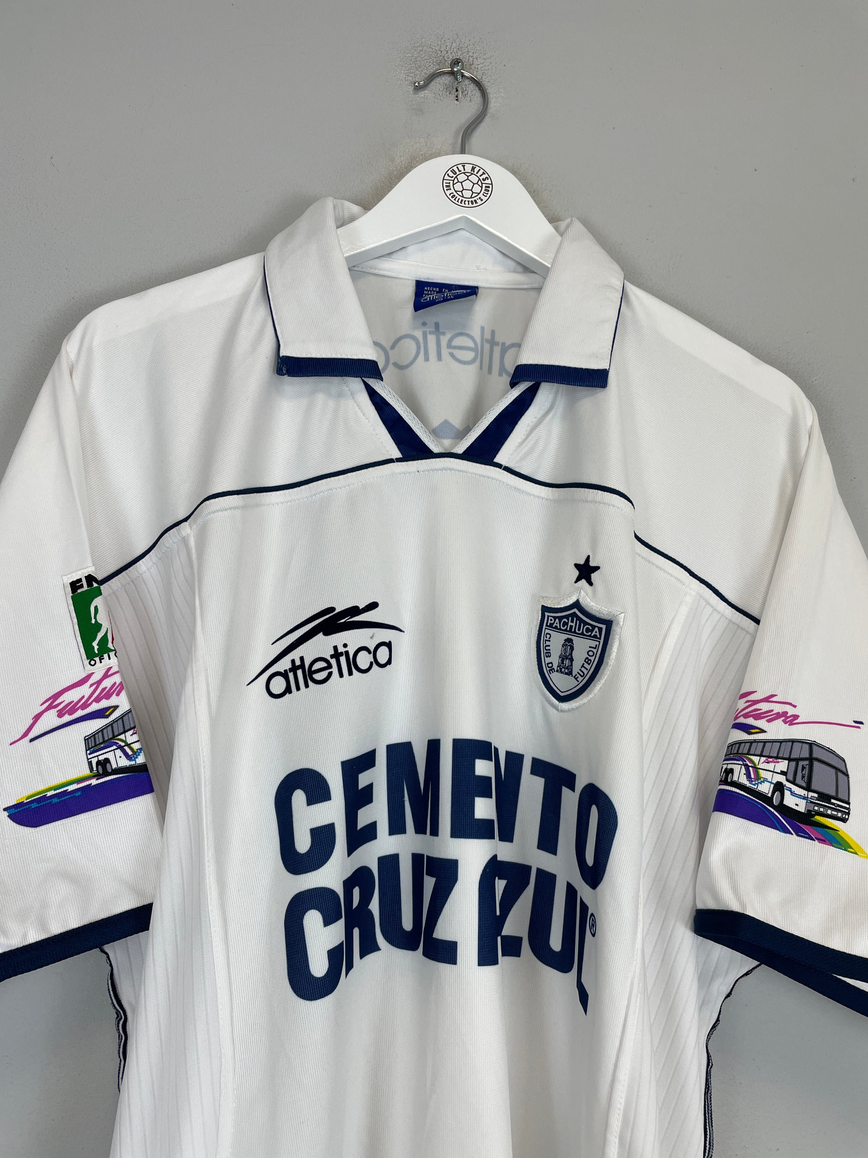 Shop 2000/01 PACHUCA #21 AWAY SHIRT (XL) ATLETICA, classic football shirts, vintage football shirts & retro soccer jerseys at Cult Kits