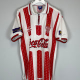 Shop 1999/00 NECAXA HOME SHIRT (XL) UMBRO, classic football shirts, vintage football shirts & retro soccer jerseys at Cult Kits