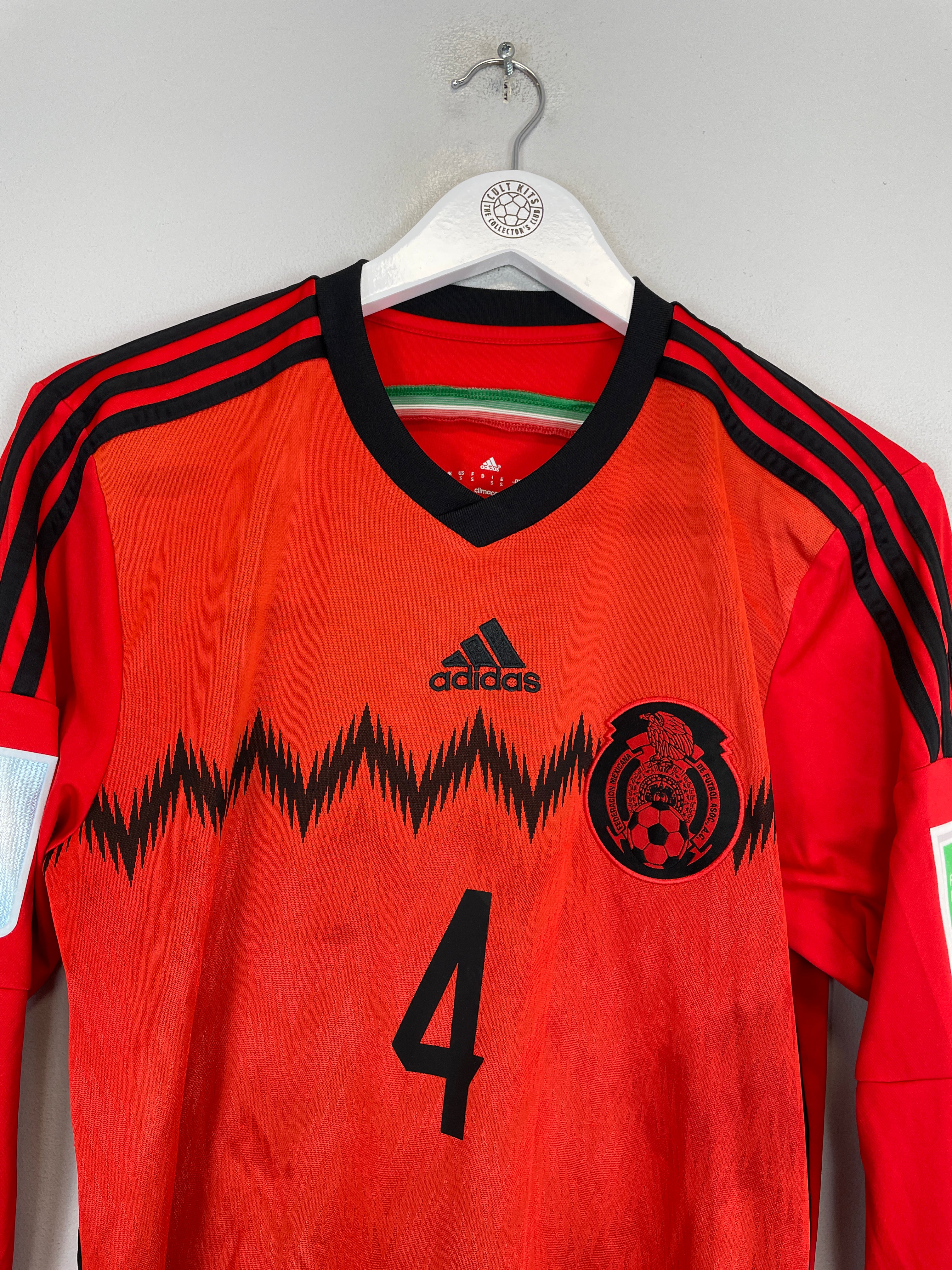 Shop 2014/15 MEXICO R.MARQUEZ #4 L/S AWAY SHIRT (S) ADIDAS, classic football shirts, vintage football shirts & retro soccer jerseys at Cult Kits