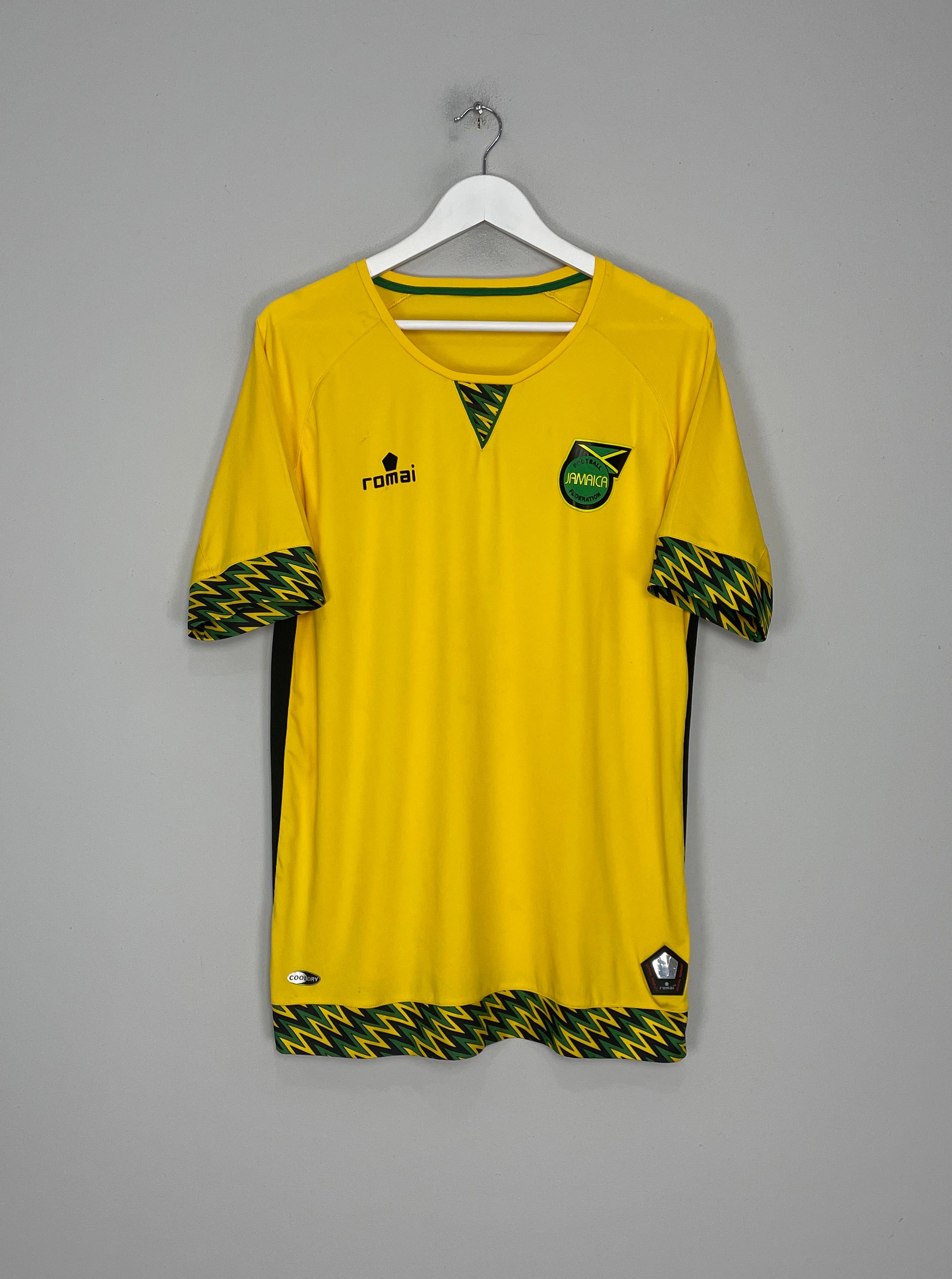 Shop 2015/16 JAMAICA HOME SHIRT (XL) ROMAI, classic football shirts, vintage football shirts & retro soccer jerseys at Cult Kits