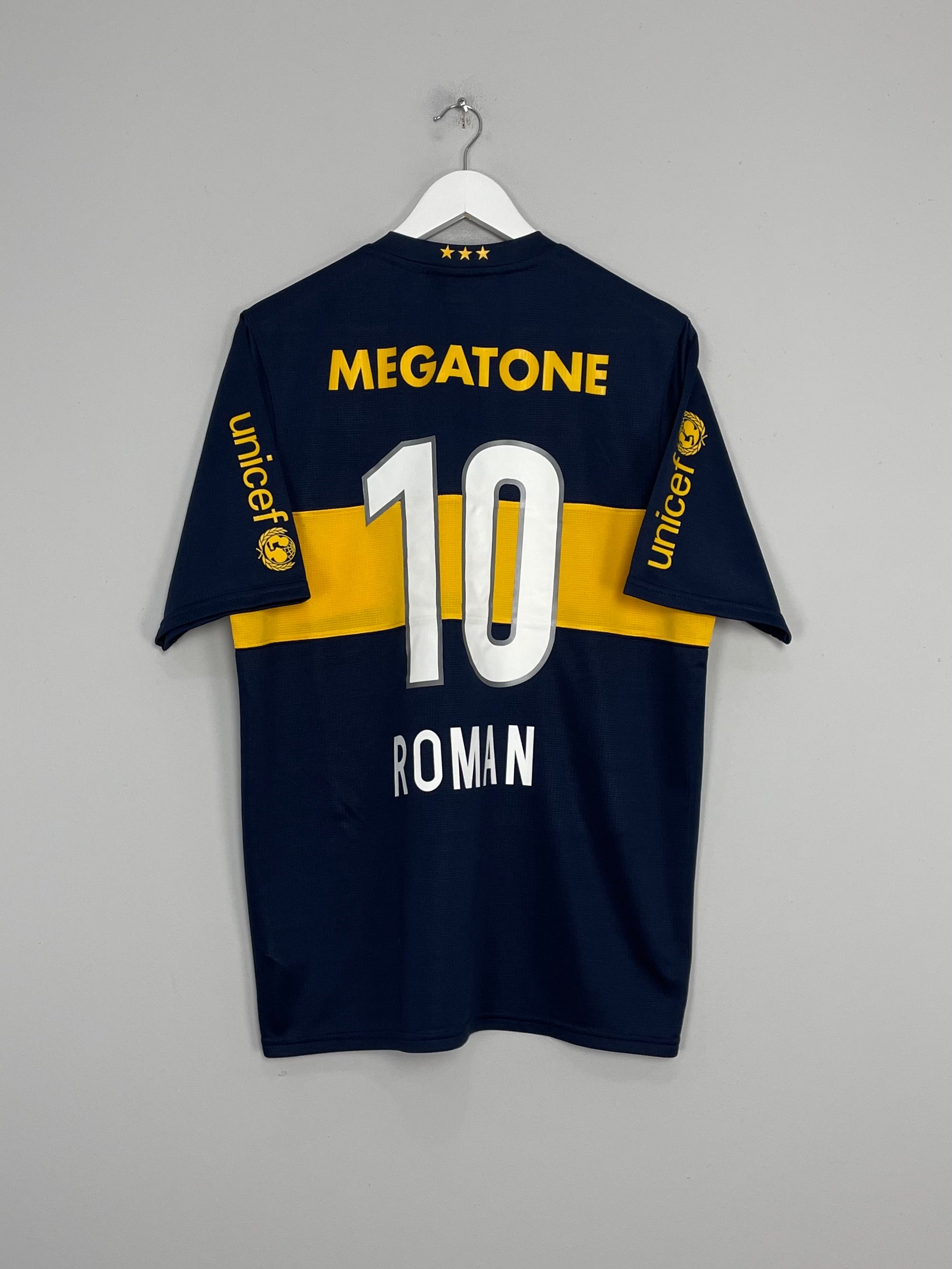 Shop 2007/08 BOCA JUNIORS RIQUELME #10 HOME SHIRT (L) NIKE, classic football shirts, vintage football shirts & retro soccer jerseys at Cult Kits