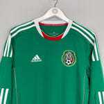 Shop 2011/13 MEXICO L/S HOME SHIRT (S) ADIDAS, classic football shirts, vintage football shirts & retro soccer jerseys at Cult Kits