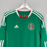 Shop 2011/13 MEXICO L/S HOME SHIRT (S) ADIDAS, classic football shirts, vintage football shirts & retro soccer jerseys at Cult Kits