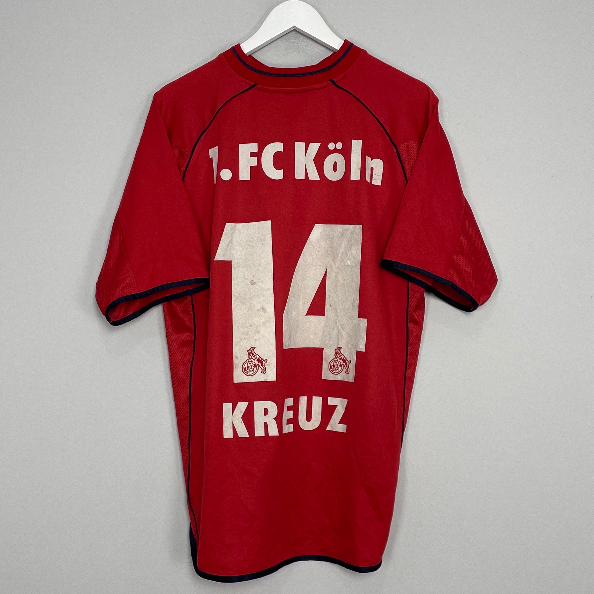 Shop 2001/02 FC COLOGNE KREUZ #14 HOME SHIRT (M) PUMA, classic football shirts, vintage football shirts & retro soccer jerseys at Cult Kits