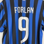 Shop 2012/13 INTER MILAN FORLAN #9 HOME SHIRT (L) NIKE BASIC, classic football shirts, vintage football shirts & retro soccer jerseys at Cult Kits