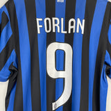 Shop 2012/13 INTER MILAN FORLAN #9 HOME SHIRT (L) NIKE BASIC, classic football shirts, vintage football shirts & retro soccer jerseys at Cult Kits