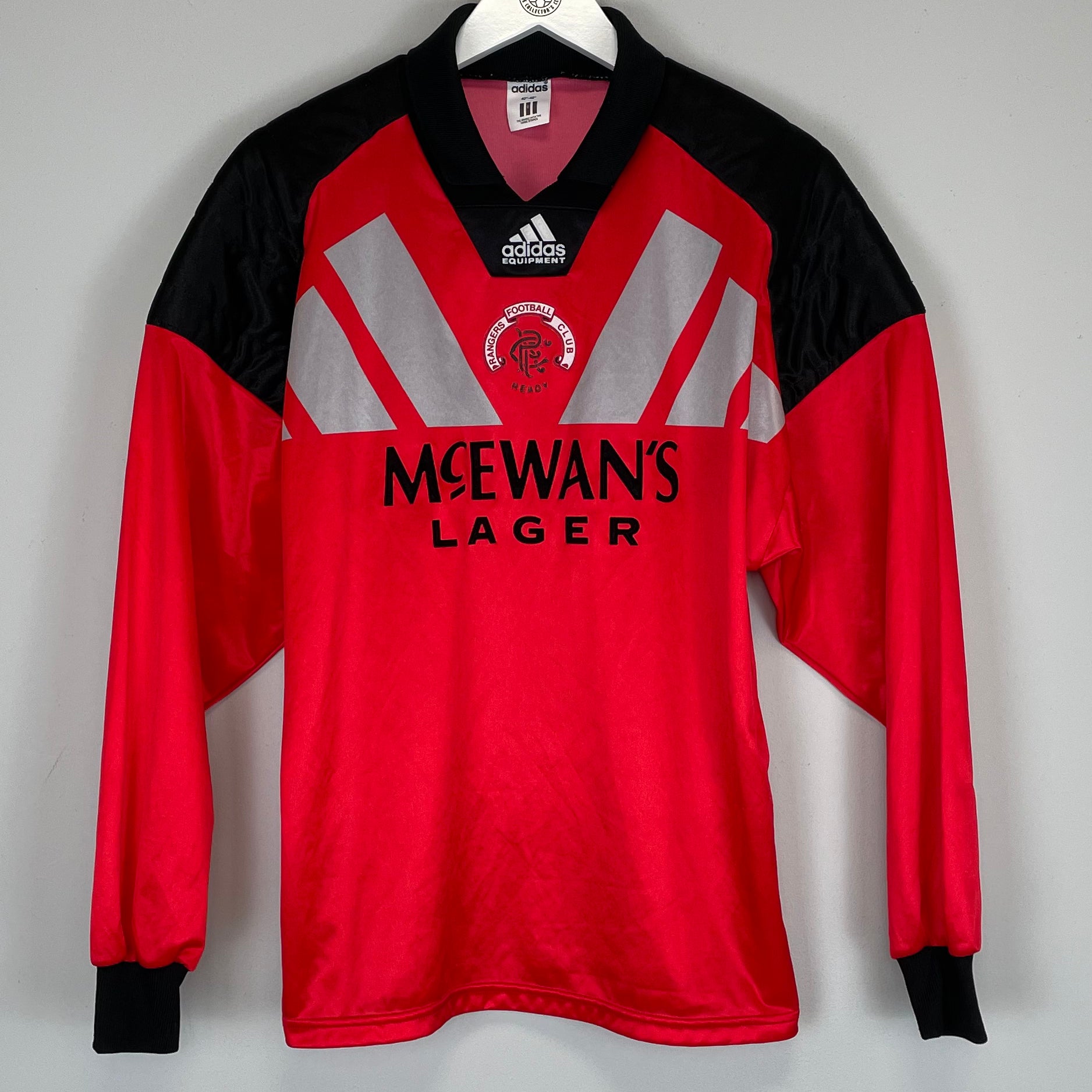 Shop 1992/94 RANGERS GK SHIRT (M) ADIDAS, classic football shirts, vintage football shirts & retro soccer jerseys at Cult Kits