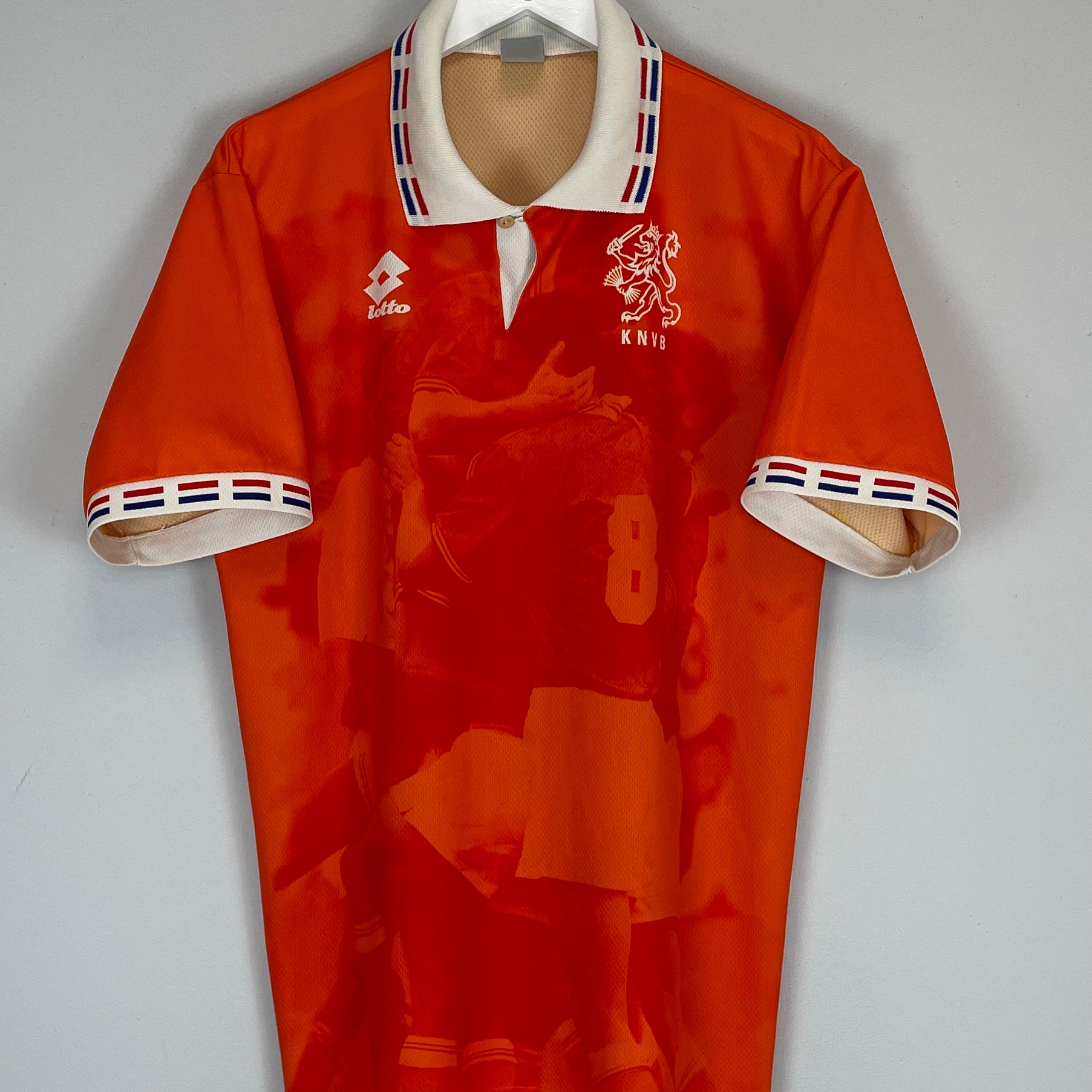Shop 1996 NETHERLANDS HOME SHIRT (L) LOTTO, classic football shirts, vintage football shirts & retro soccer jerseys at Cult Kits