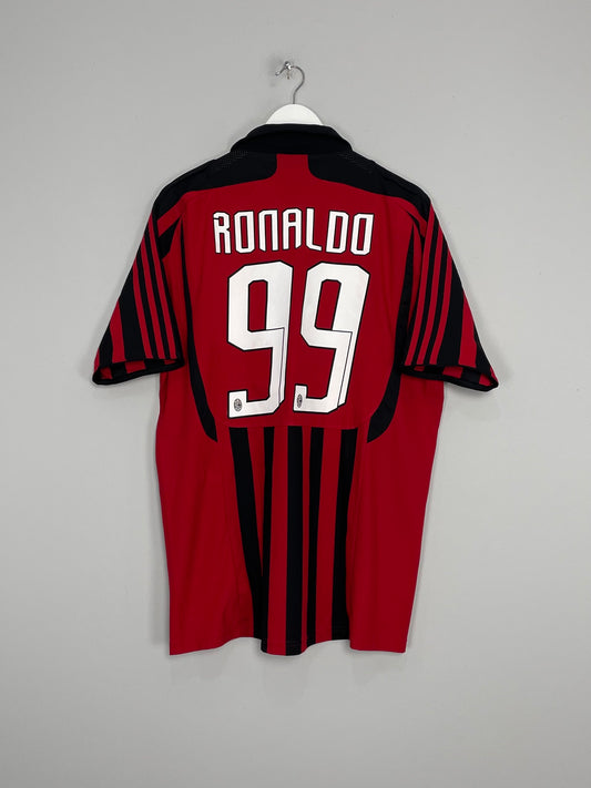 Image of the AC Milan Ronaldo shirt from the 2007/08 season