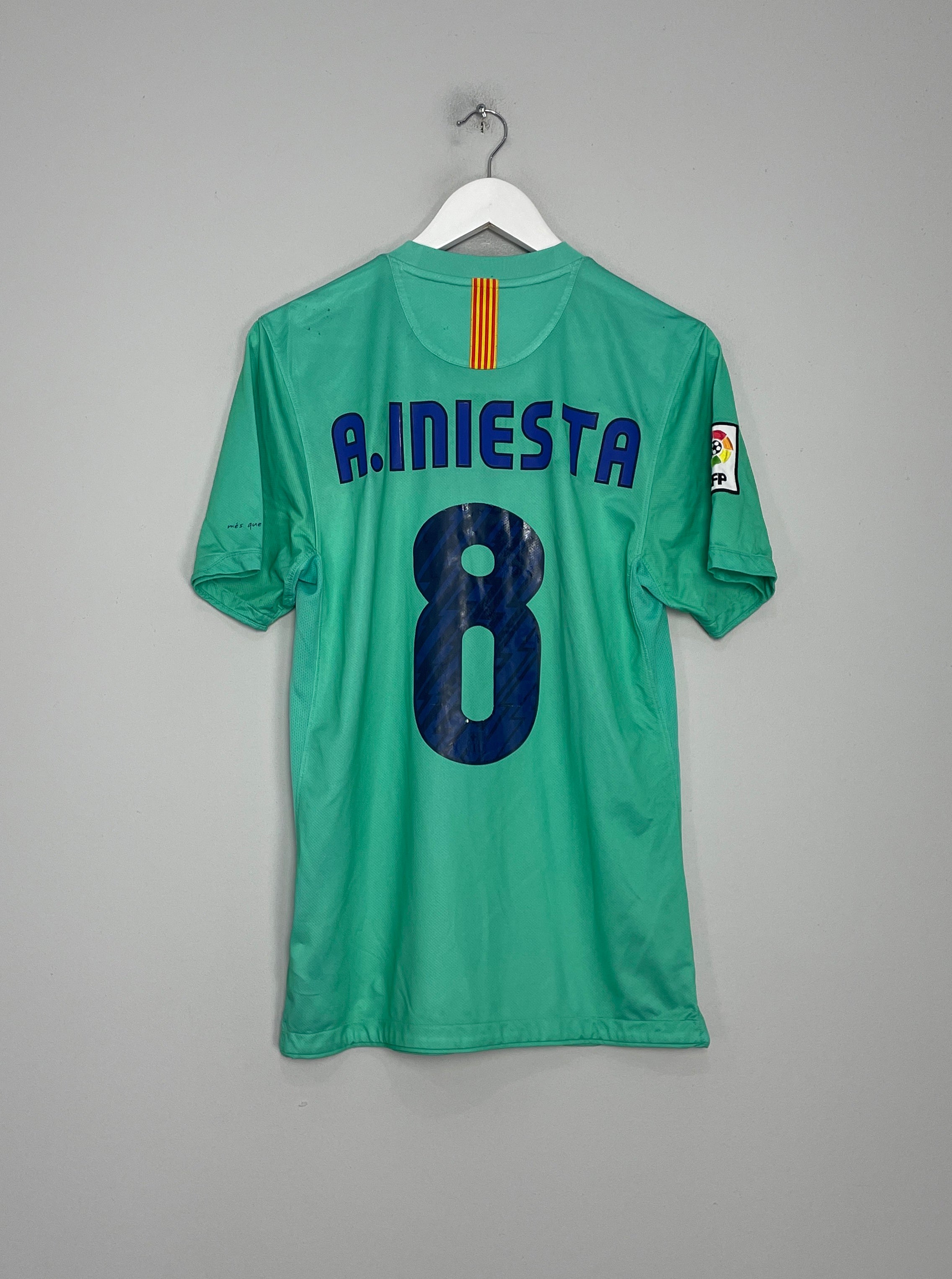 Shop 2010/11 BARCELONA A.INIESTA #8 AWAY SHIRT (S) NIKE, classic football shirts, vintage football shirts & retro soccer jerseys at Cult Kits