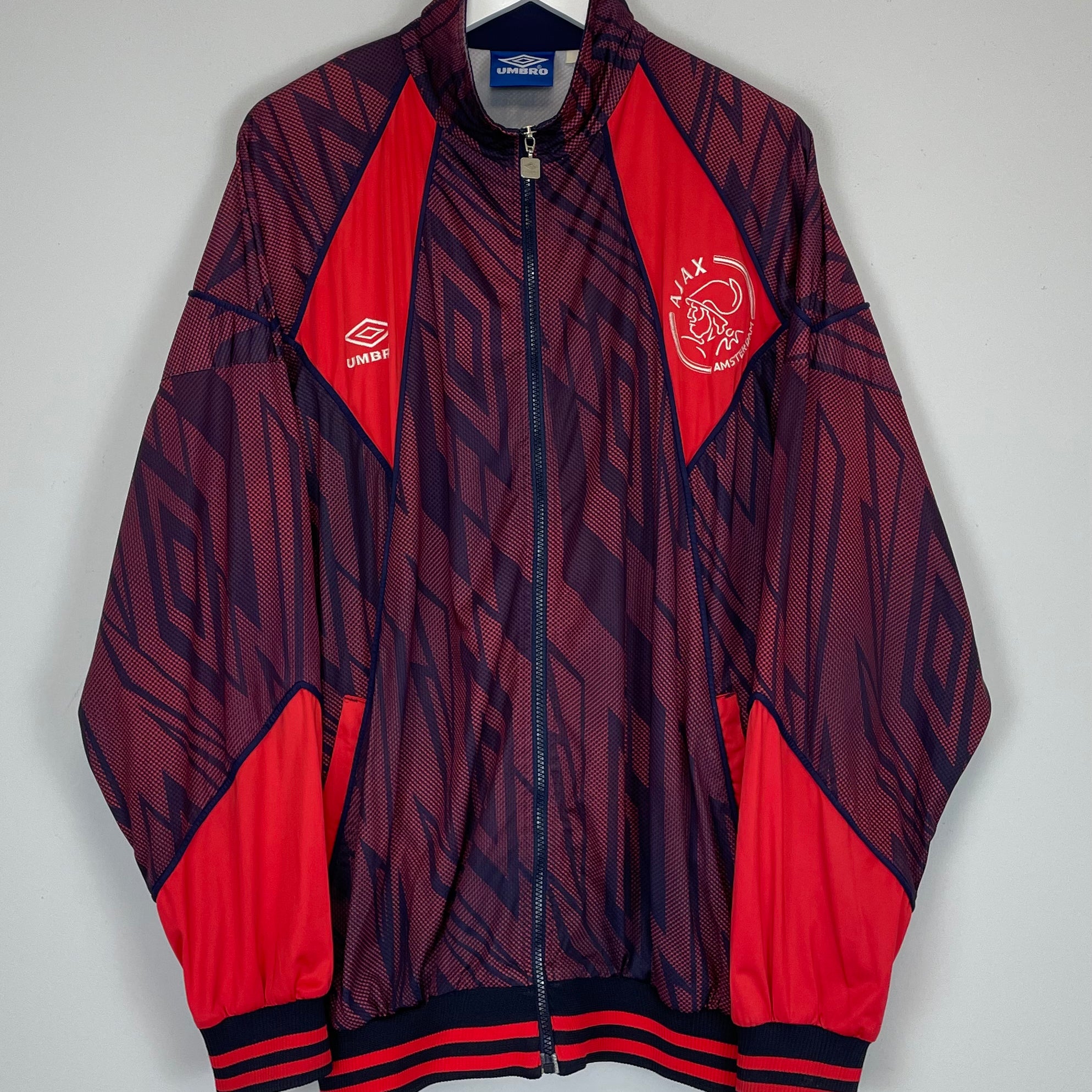 Shop 1994/95 AJAX TRACK JACKET (XXL) UMBRO, classic football shirts, vintage football shirts & retro soccer jerseys at Cult Kits