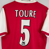 Shop 2006/07 ARSENAL TOURE #5 HOME SHIRT (M) NIKE, classic football shirts, vintage football shirts & retro soccer jerseys at Cult Kits