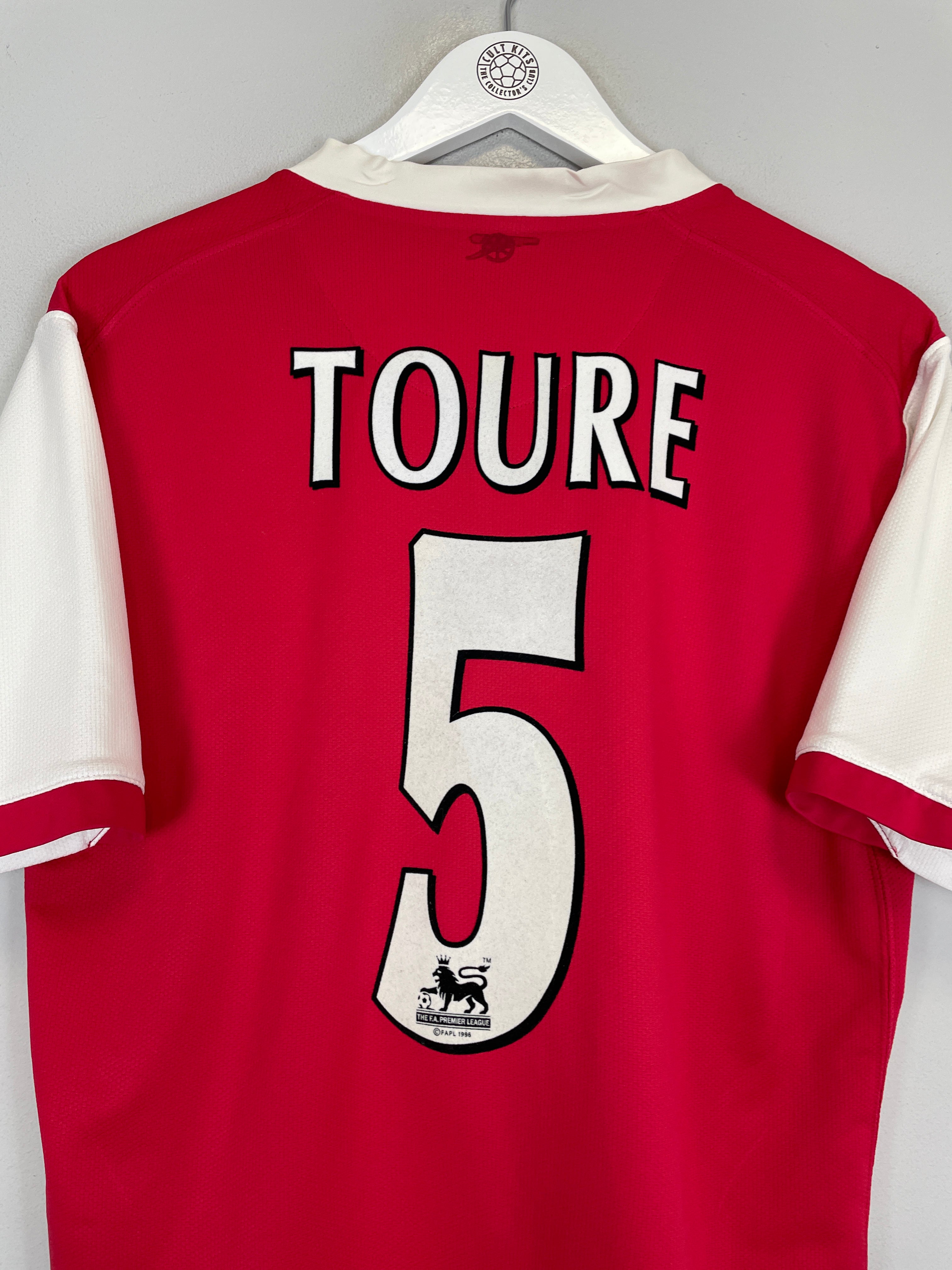 Shop 2006/07 ARSENAL TOURE #5 HOME SHIRT (M) NIKE, classic football shirts, vintage football shirts & retro soccer jerseys at Cult Kits