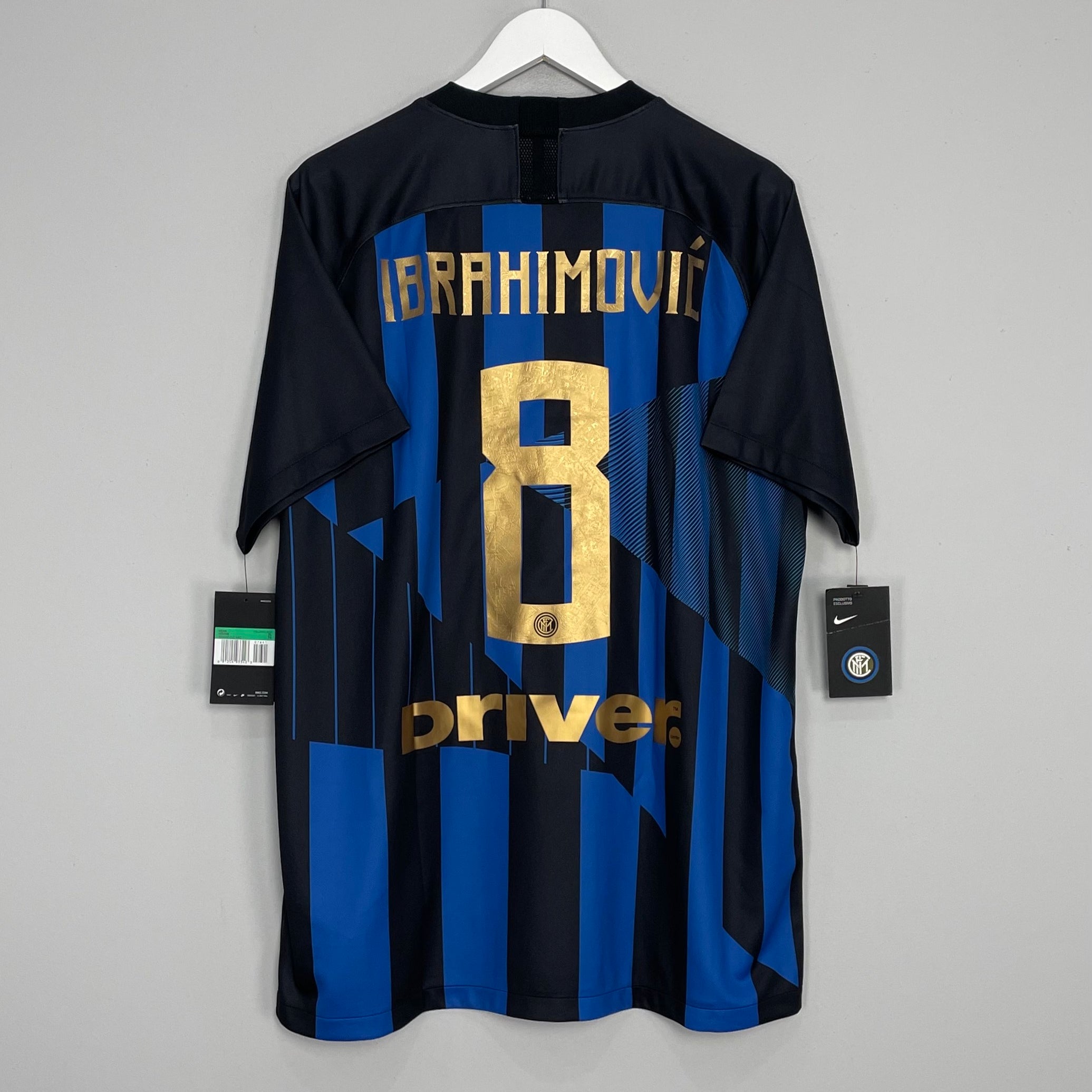 Shop 2018/19 INTER MILAN IBRAHIMOVIC #8 *BNWT* SPECIAL HOME SHIRT (XL) NIKE, classic football shirts, vintage football shirts & retro soccer jerseys at Cult Kits