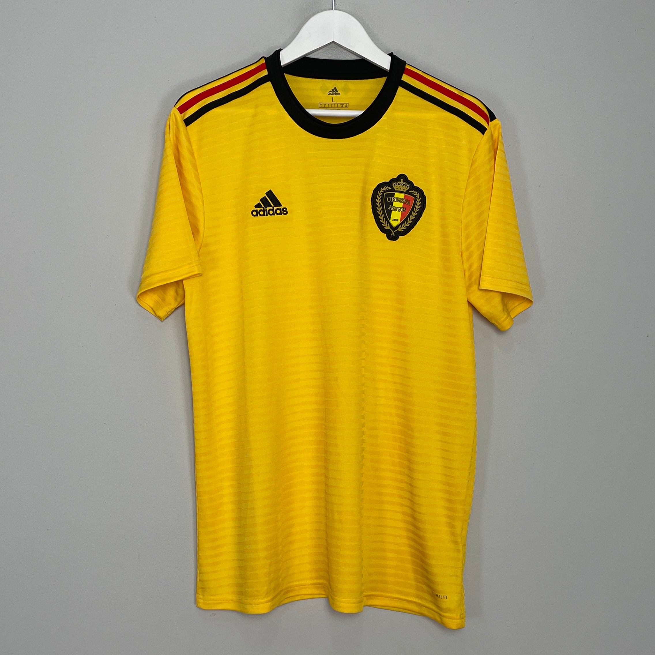Shop 2018/19 BELGIUM AWAY SHIRT (L) ADIDAS, classic football shirts, vintage football shirts & retro soccer jerseys at Cult Kits