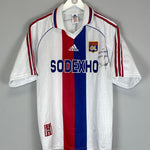 Shop 1998/99 LYON *SIGNED* HOME SHIRT (M) ADIDAS, classic football shirts, vintage football shirts & retro soccer jerseys at Cult Kits