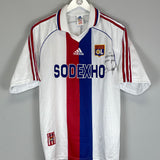 Shop 1998/99 LYON *SIGNED* HOME SHIRT (M) ADIDAS, classic football shirts, vintage football shirts & retro soccer jerseys at Cult Kits