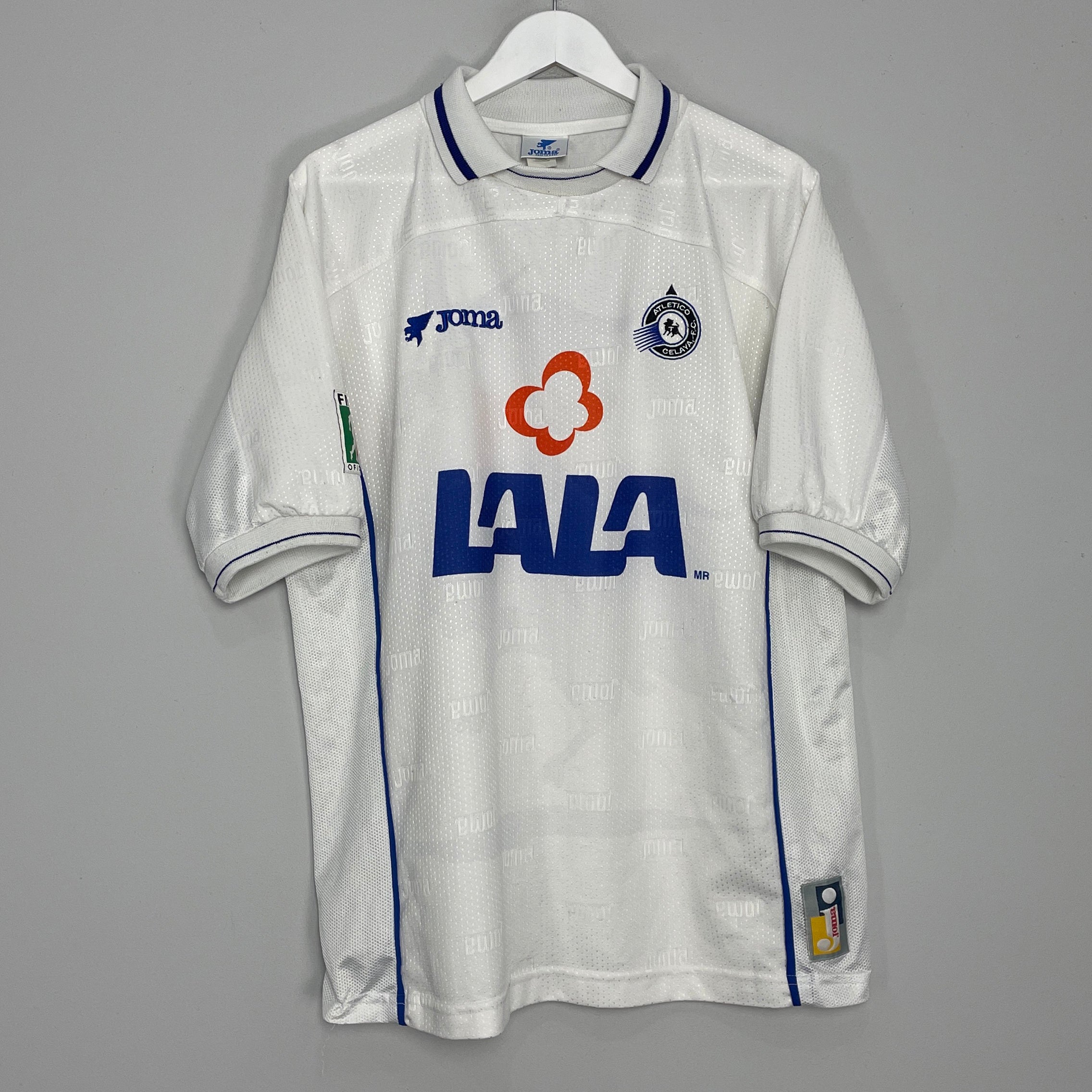 Shop 1997/98 ATLETICO CELAYA AWAY SHIRT (XL) JOMA, classic football shirts, vintage football shirts & retro soccer jerseys at Cult Kits
