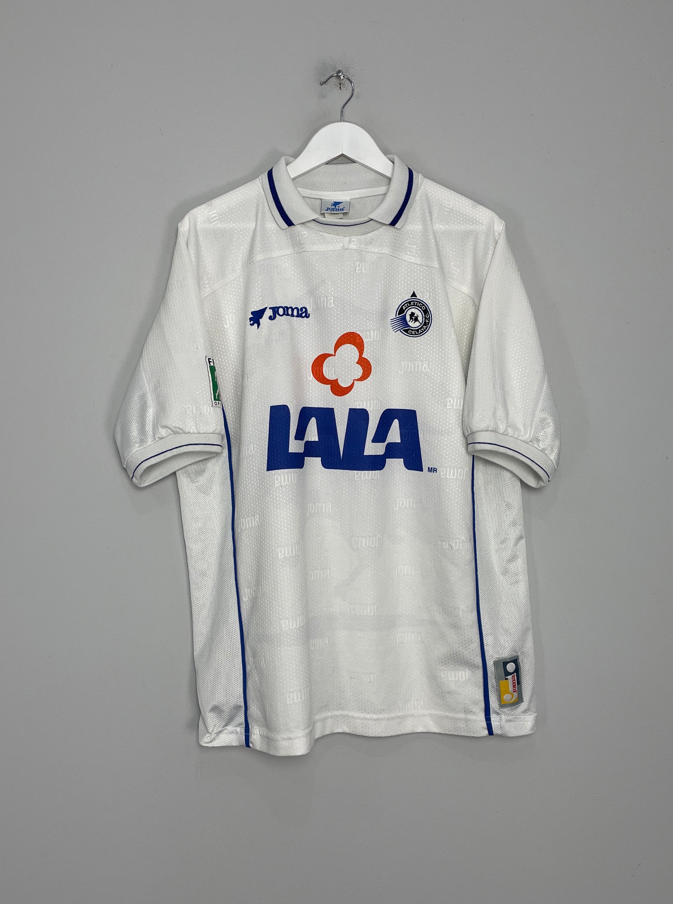 Shop 1997/98 ATLETICO CELAYA AWAY SHIRT (XL) JOMA, classic football shirts, vintage football shirts & retro soccer jerseys at Cult Kits