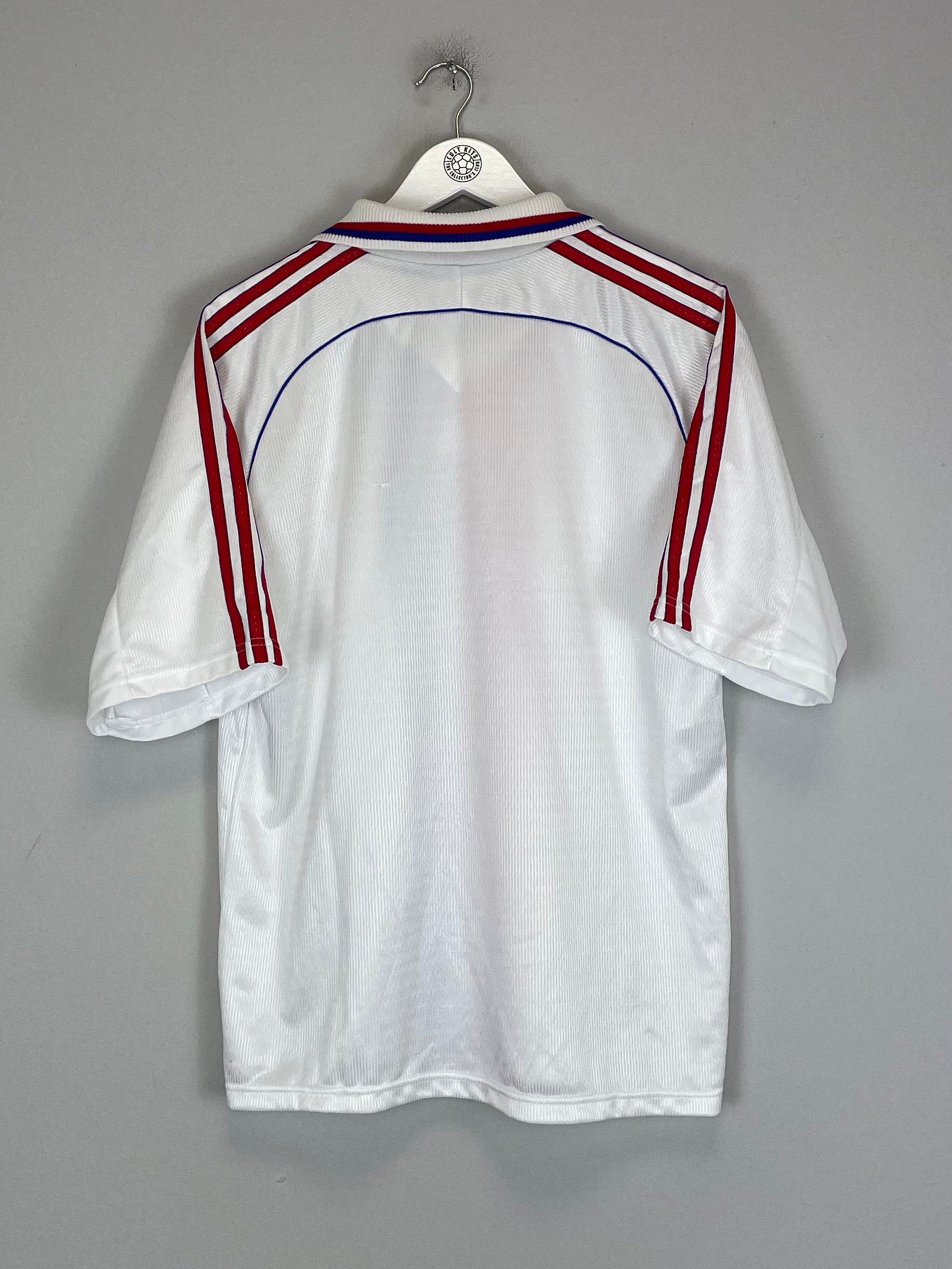 Shop 1998/99 LYON *SIGNED* HOME SHIRT (M) ADIDAS, classic football shirts, vintage football shirts & retro soccer jerseys at Cult Kits