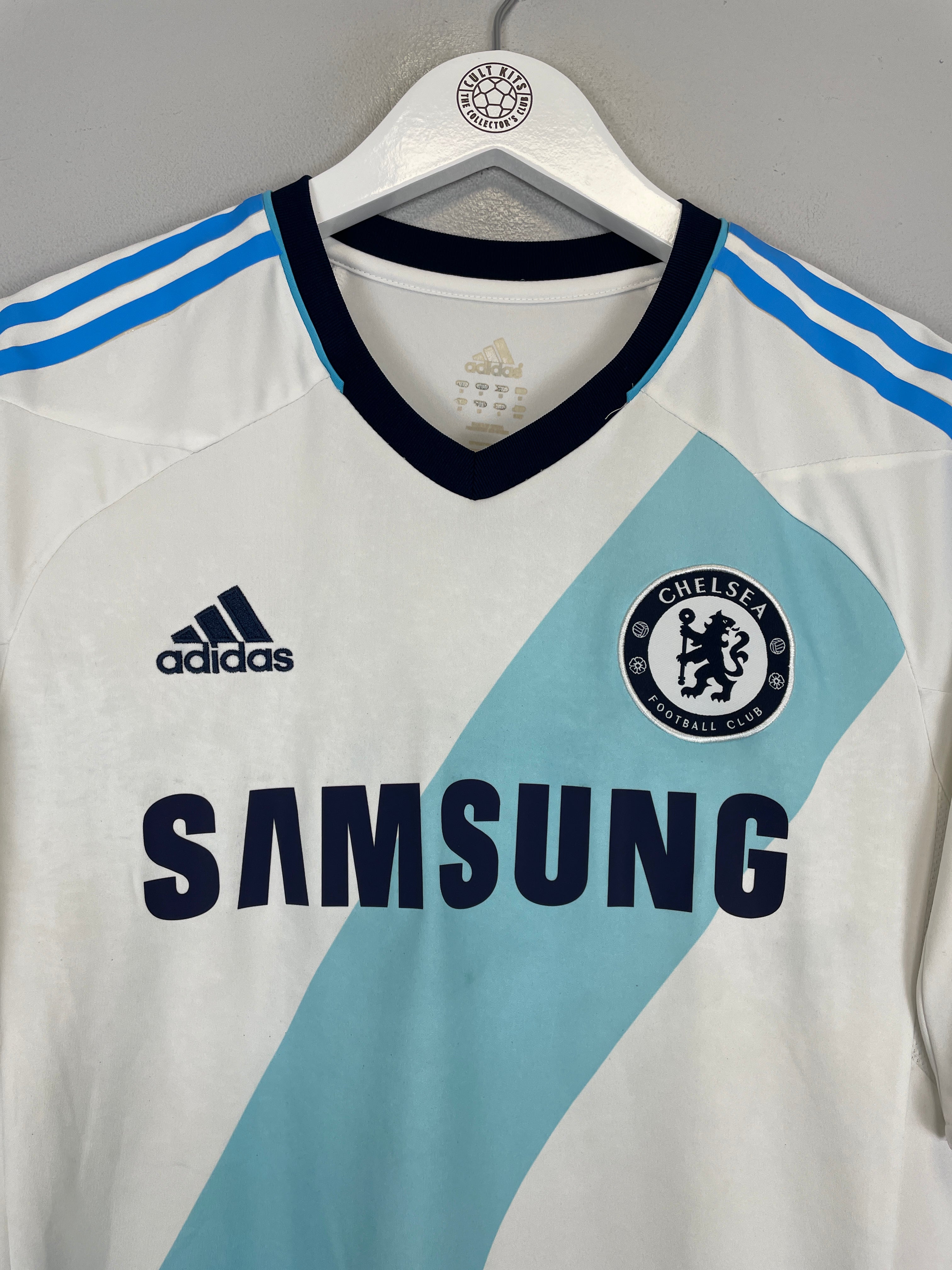 Shop 2012/13 CHELSEA LAMPARD #8 AWAY SHIRT (M) ADIDAS, classic football shirts, vintage football shirts & retro soccer jerseys at Cult Kits