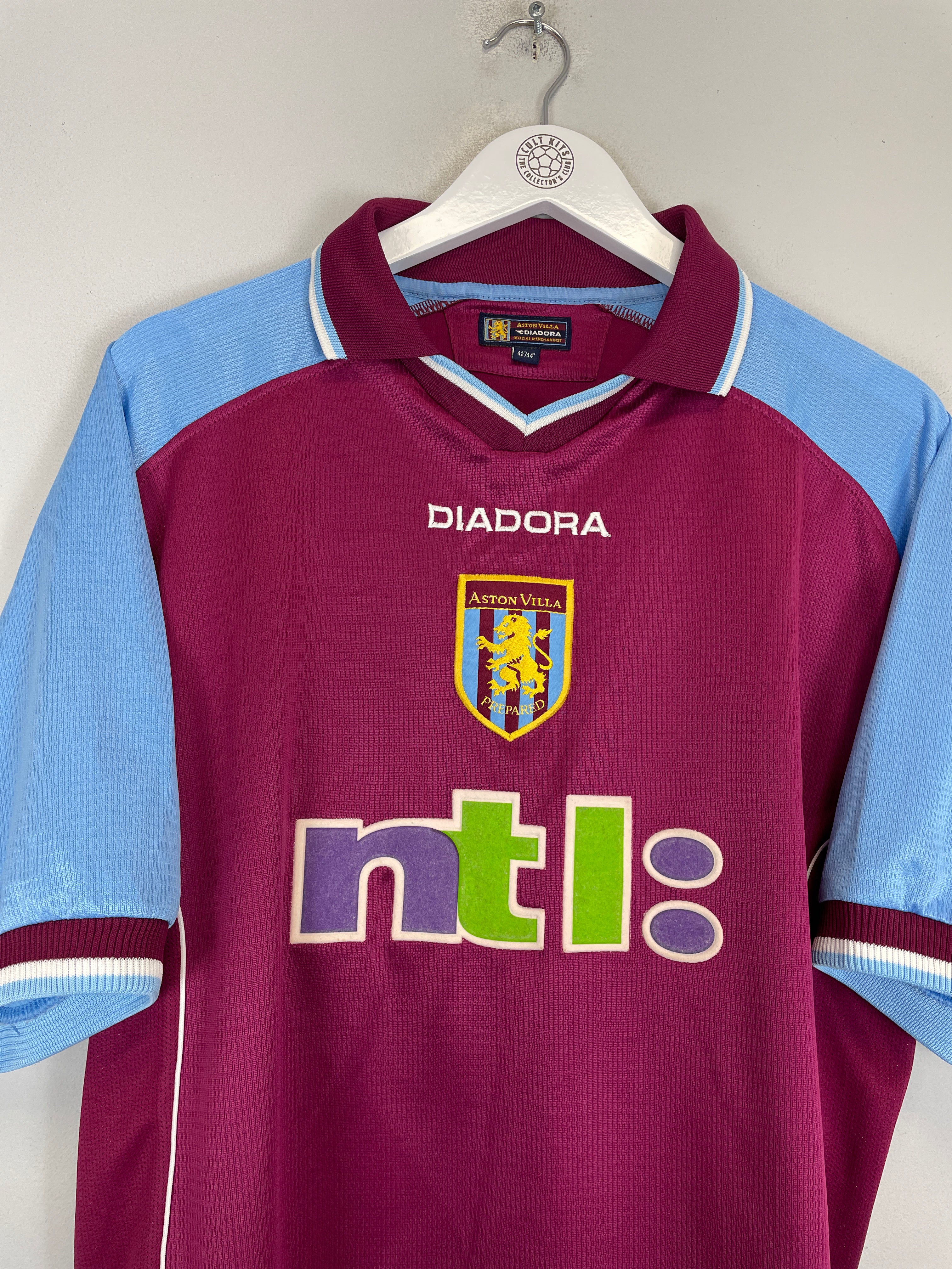 Shop 2000/01 ASTON VILLA GINOLA #14 HOME SHIRT (L) DIADORA, classic football shirts, vintage football shirts & retro soccer jerseys at Cult Kits
