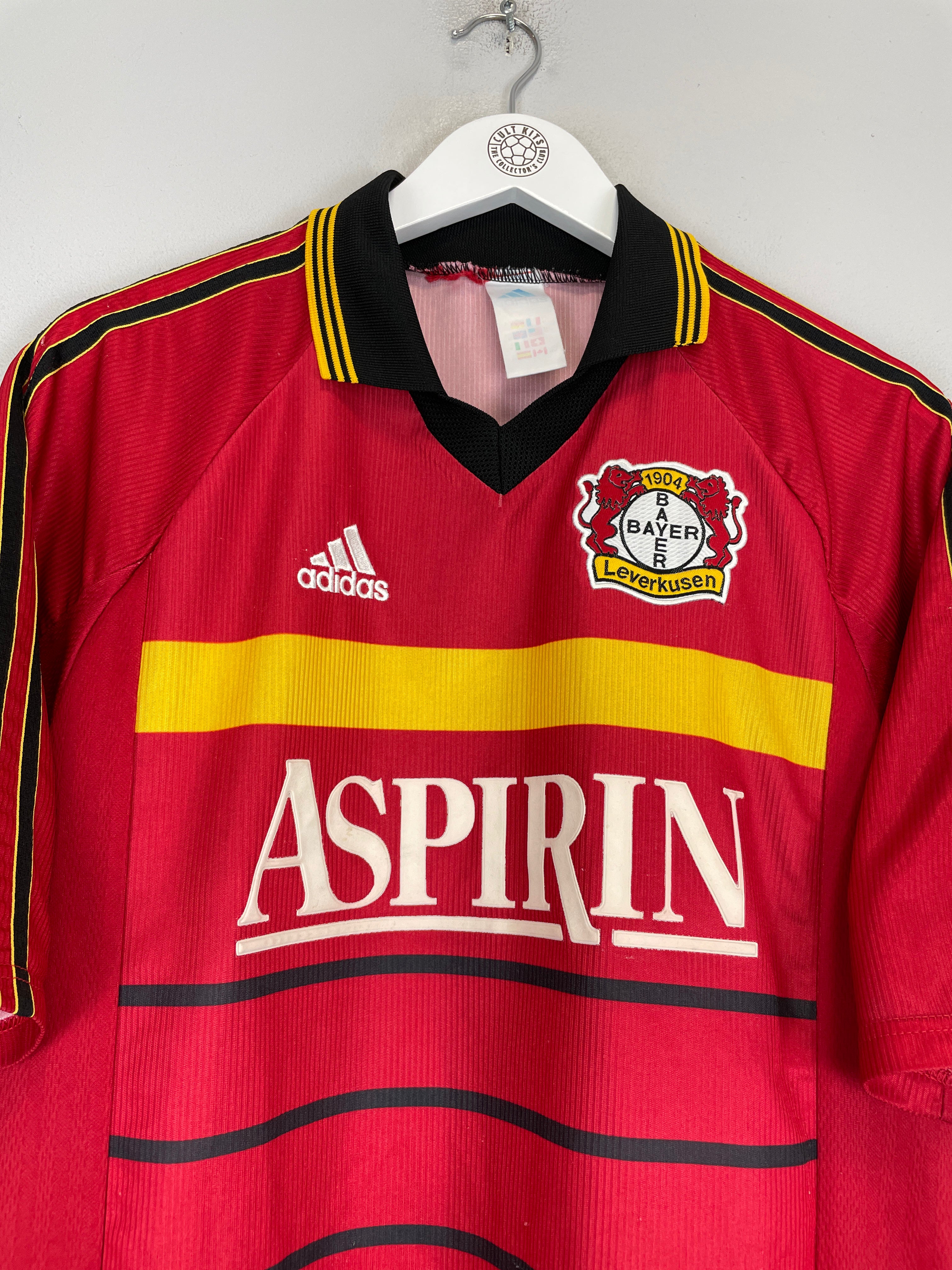 Shop 1998/00 LEVERKUSEN BALLACK #13 HOME SHIRT (M) ADIDAS, classic football shirts, vintage football shirts & retro soccer jerseys at Cult Kits