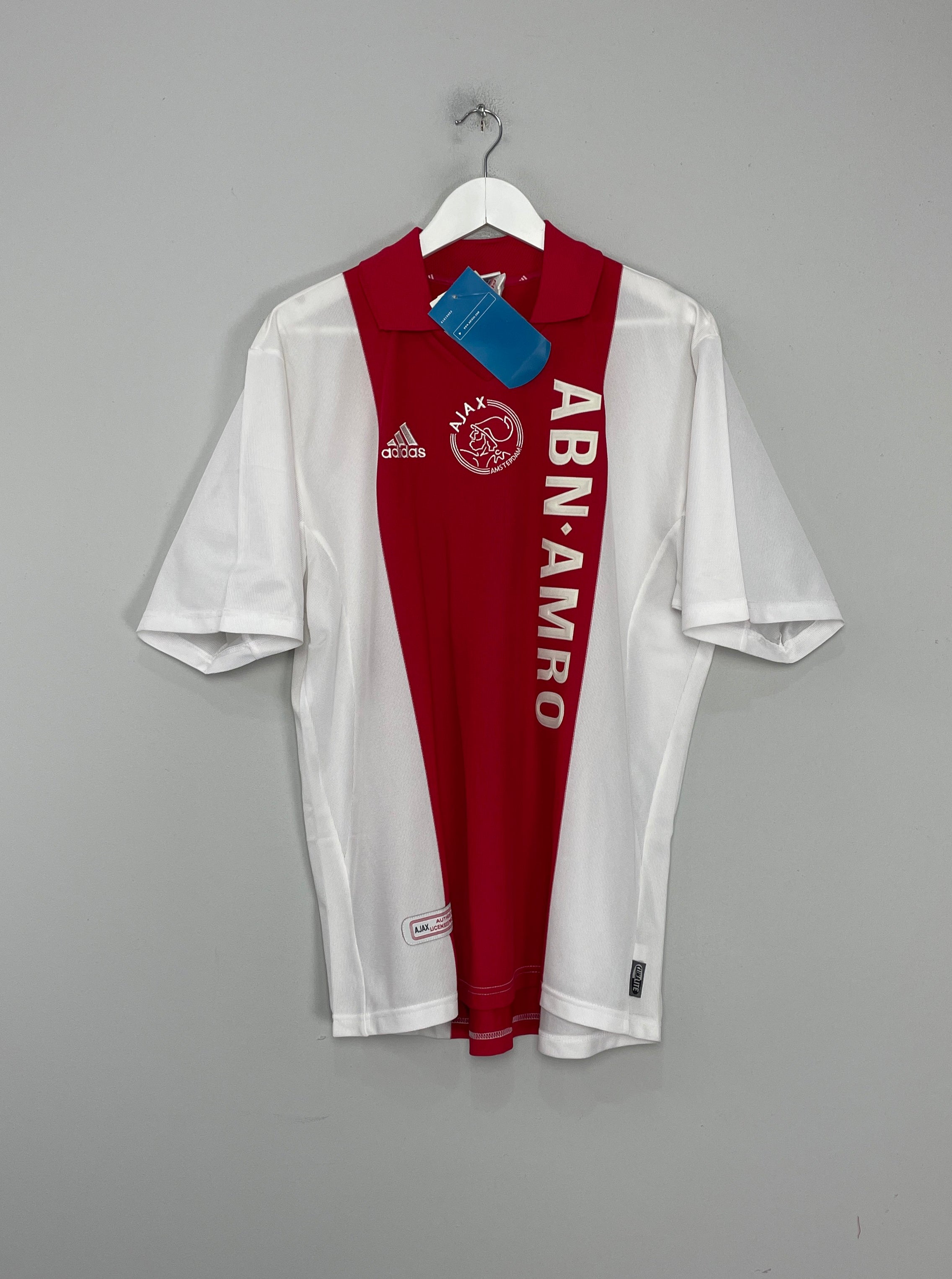 Shop 2001/02 AJAX ZLATAN #9 *BNWT* HOME SHIRT (L) ADIDAS, classic football shirts, vintage football shirts & retro soccer jerseys at Cult Kits