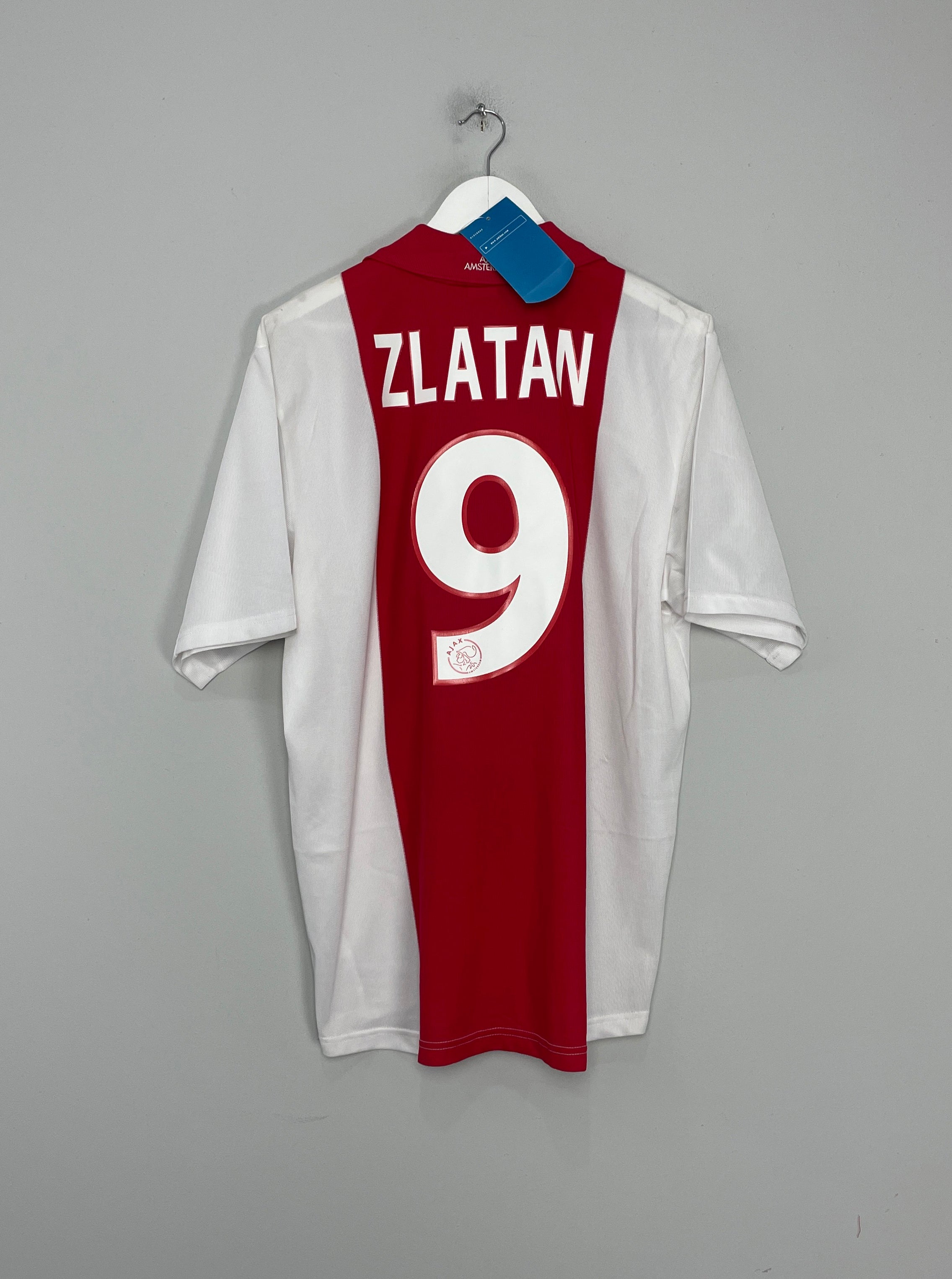 Shop 2001/02 AJAX ZLATAN #9 *BNWT* HOME SHIRT (L) ADIDAS, classic football shirts, vintage football shirts & retro soccer jerseys at Cult Kits