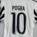 Shop 2015/16 JUVENTUS POGBA #10 HOME SHIRT (M) ADIDAS, classic football shirts, vintage football shirts & retro soccer jerseys at Cult Kits