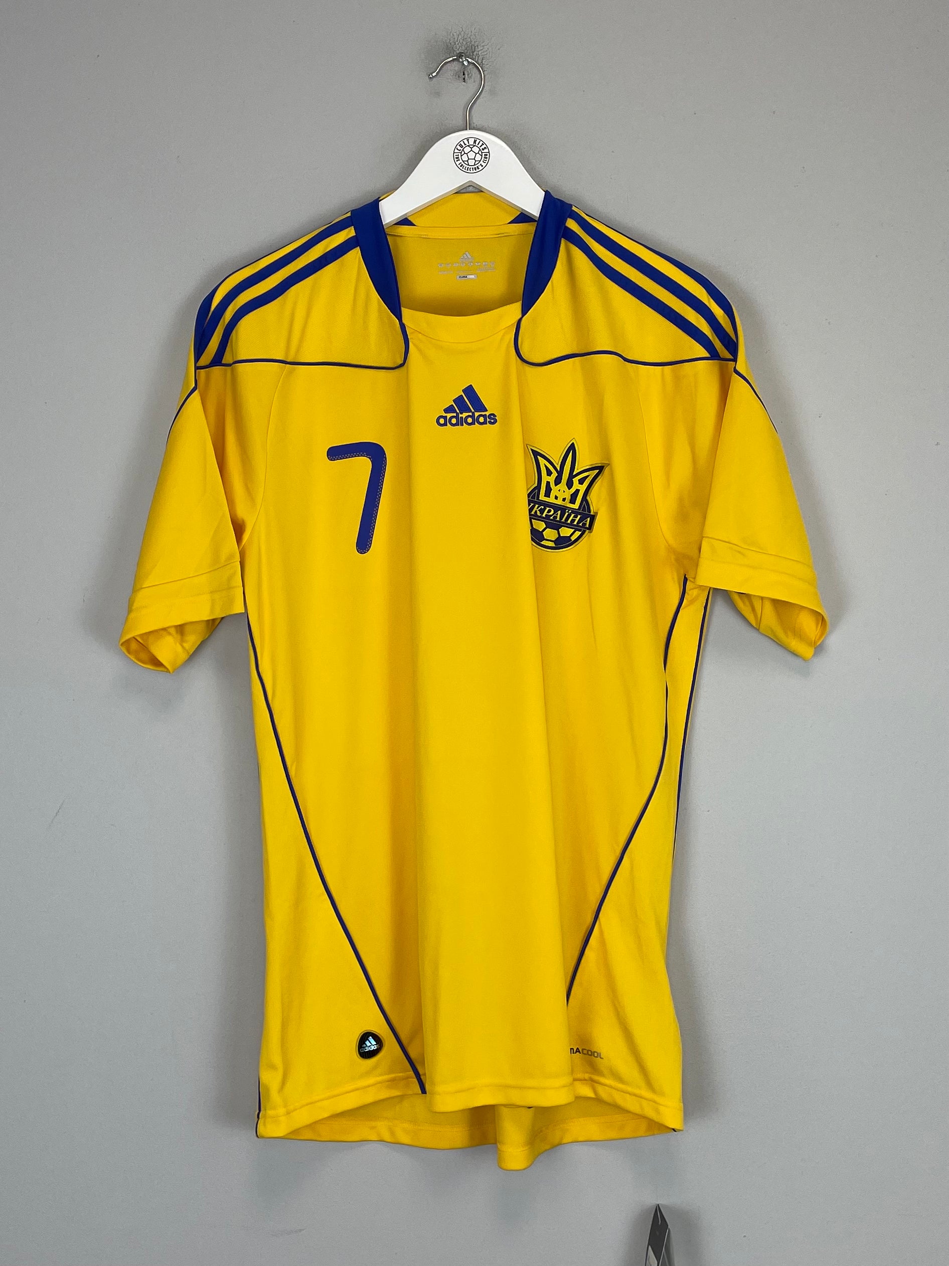 Shop 2010/12 UKRAINE SHEVCHENKO #7 *BNWT* HOME SHIRT (L) ADIDAS, classic football shirts, vintage football shirts & retro soccer jerseys at Cult Kits