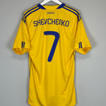 Shop 2010/12 UKRAINE SHEVCHENKO #7 *BNWT* HOME SHIRT (L) ADIDAS, classic football shirts, vintage football shirts & retro soccer jerseys at Cult Kits
