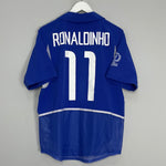 2002/04 BRAZIL RONALDINHO #11 AWAY SHIRT (M) NIKE